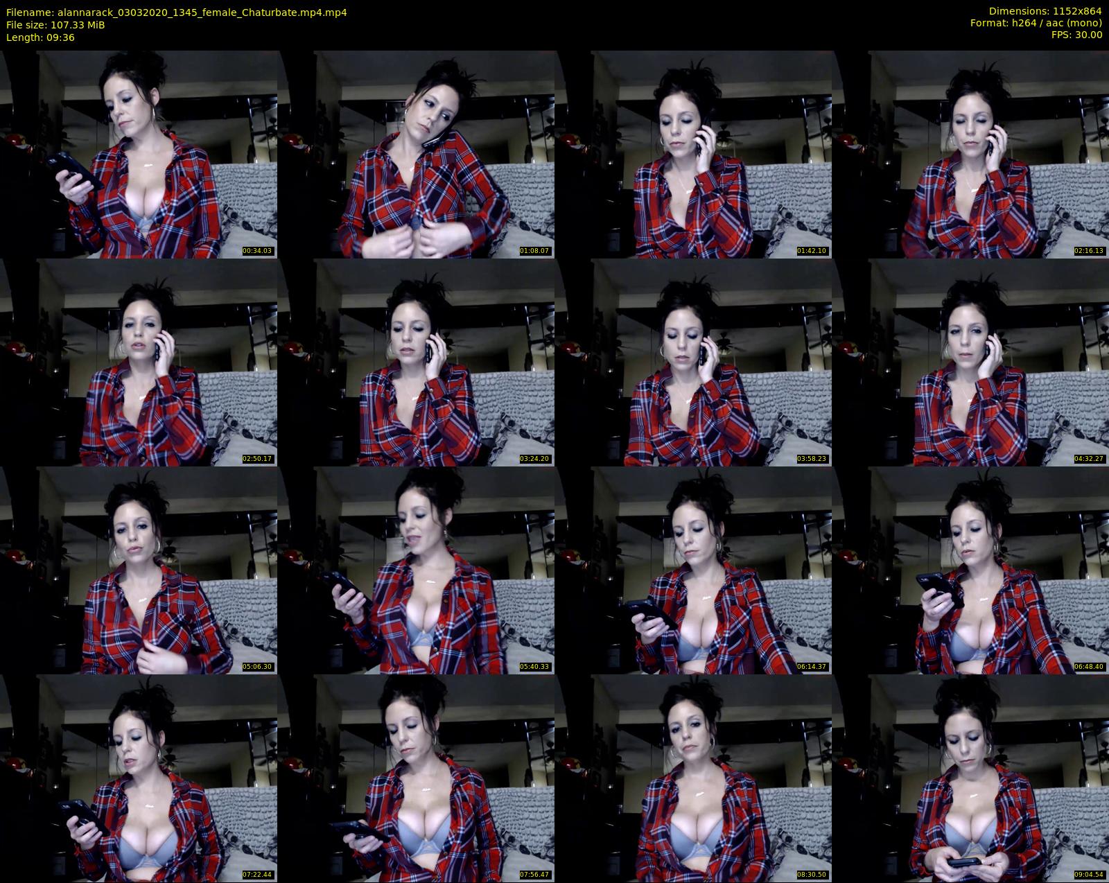alannarack — 10 minute Chaturbate female cam show recording, 720p, Mar 3, 2020