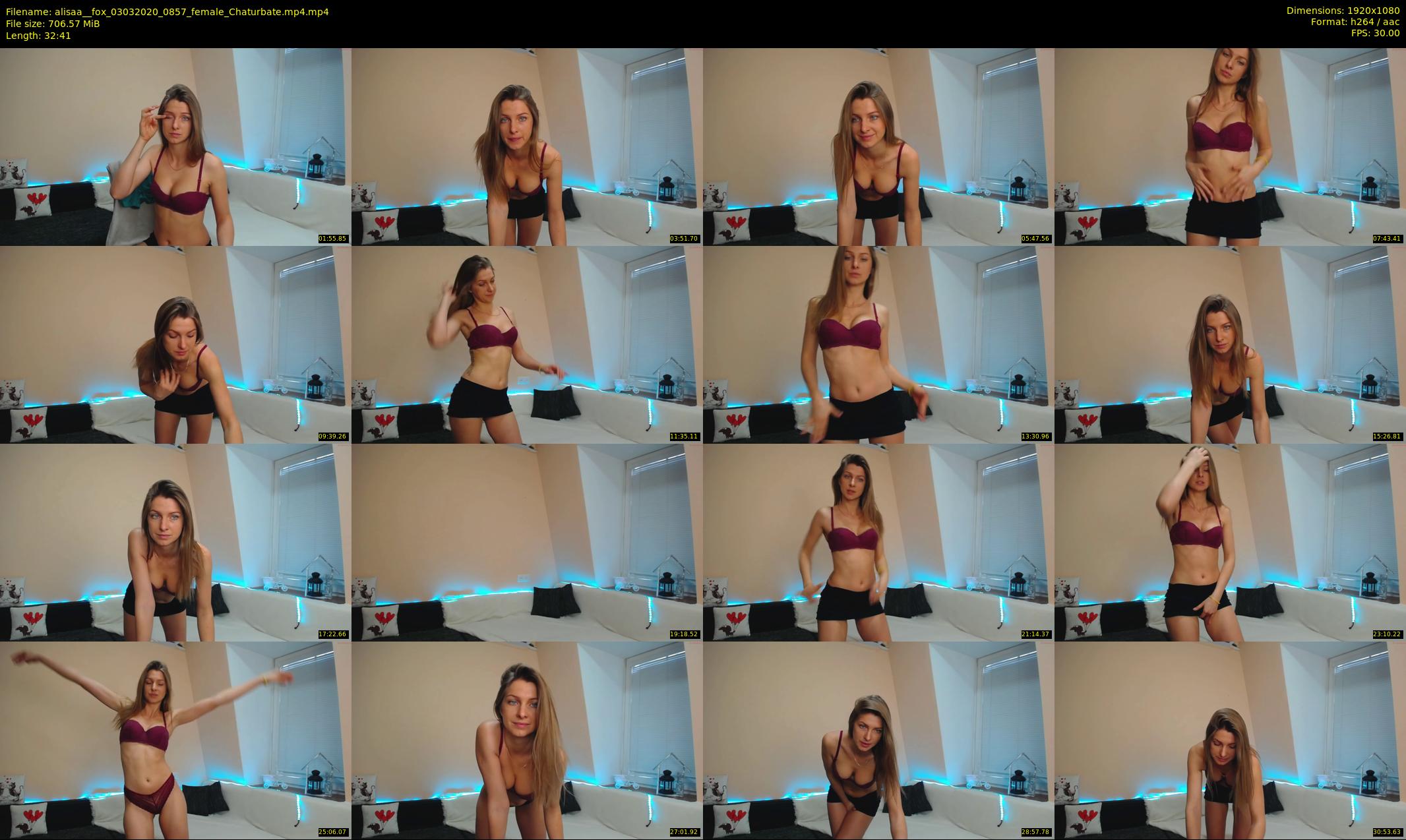 alisaa__fox — 33 minute Chaturbate female cam show recording, 1080p, Mar 3, 2020