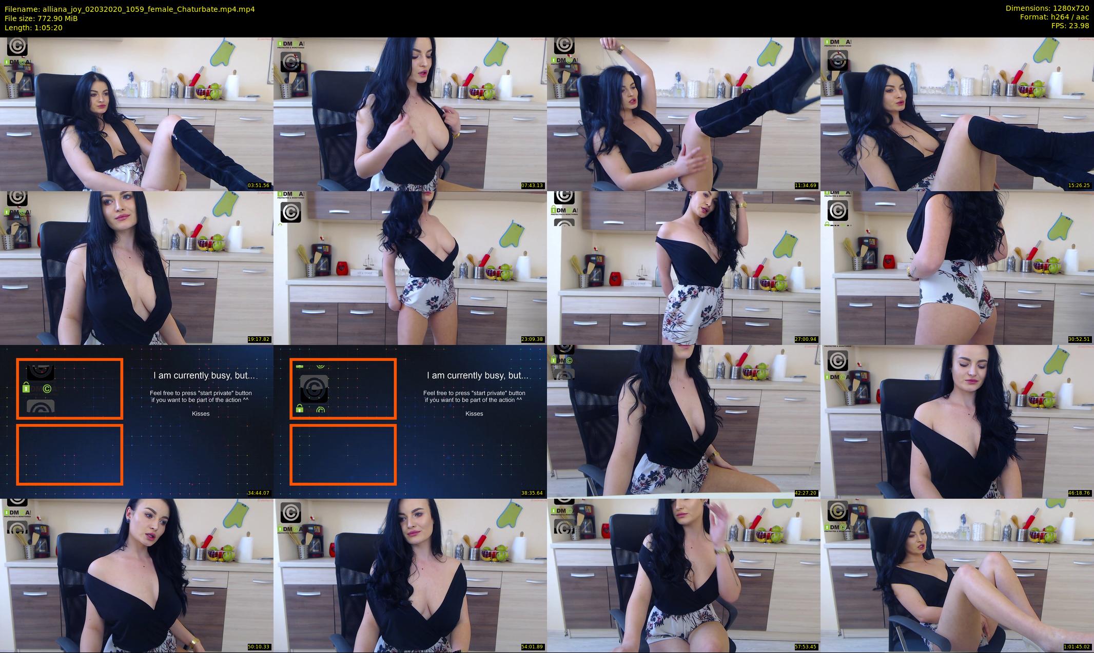 alliana_joy — 66 minute Chaturbate female cam show recording, 720p, Mar 2, 2020