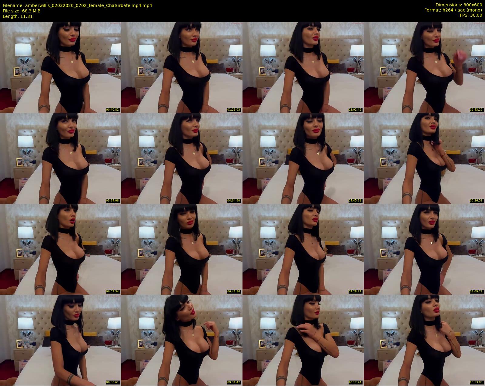 amberwillis — 12 minute Chaturbate female cam show recording, 480p, Mar 2, 2020