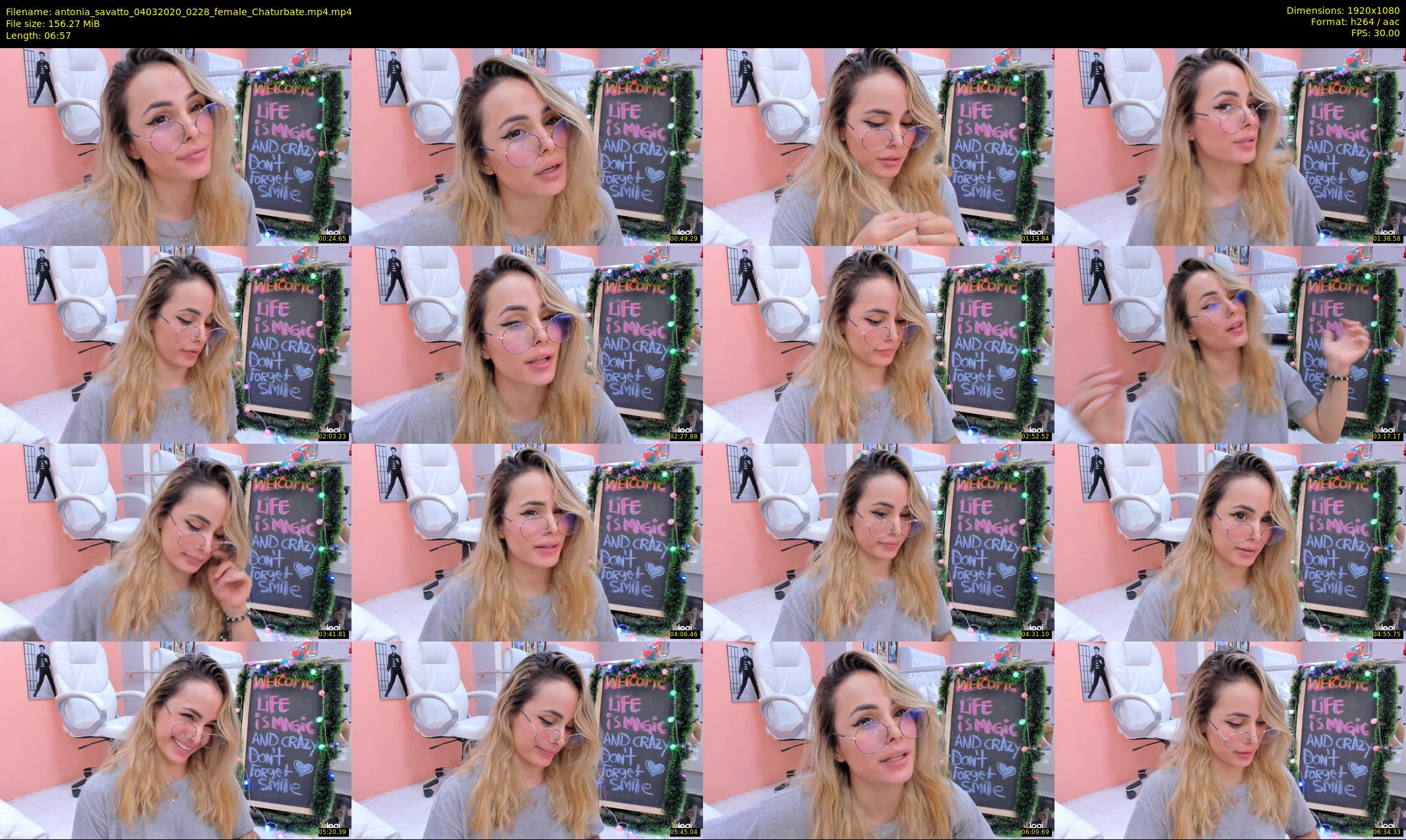 antonia_savatto — 7 minute Chaturbate female cam show recording, 1080p, Mar 4, 2020