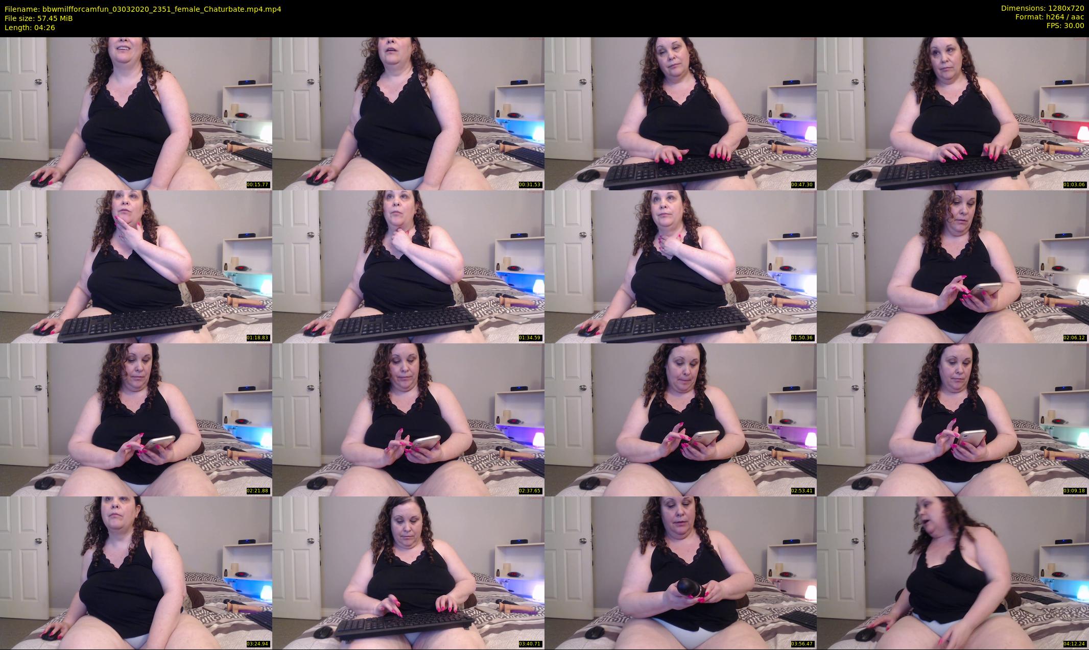 bbwmilfforcamfun — 5 minute Chaturbate female cam show recording, 720p, Mar 3, 2020
