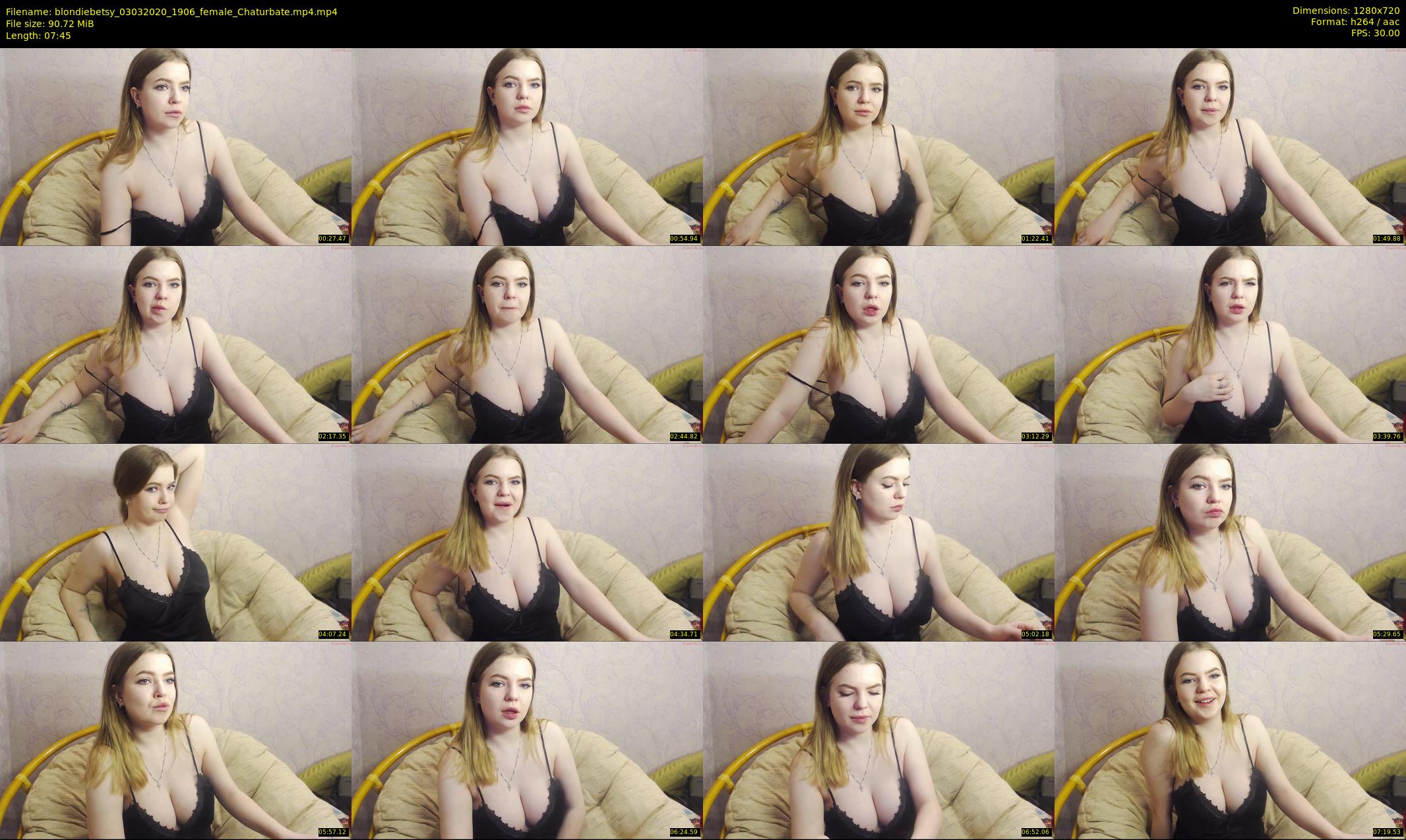 blondiebetsy — 8 minute Chaturbate female cam show recording, 720p, Mar 3, 2020