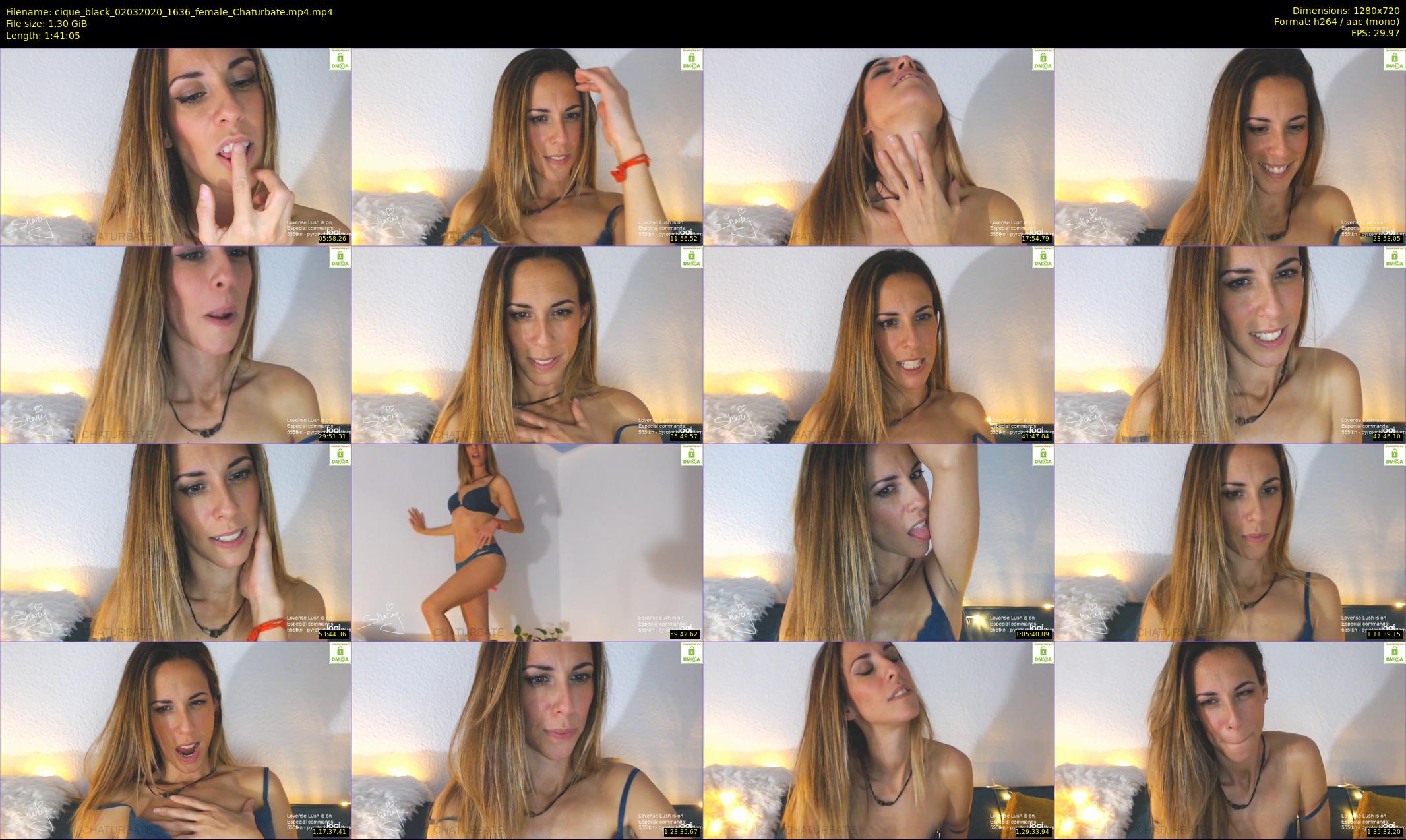 cique_black — 102 minute Chaturbate female cam show recording, 720p, Mar 2, 2020