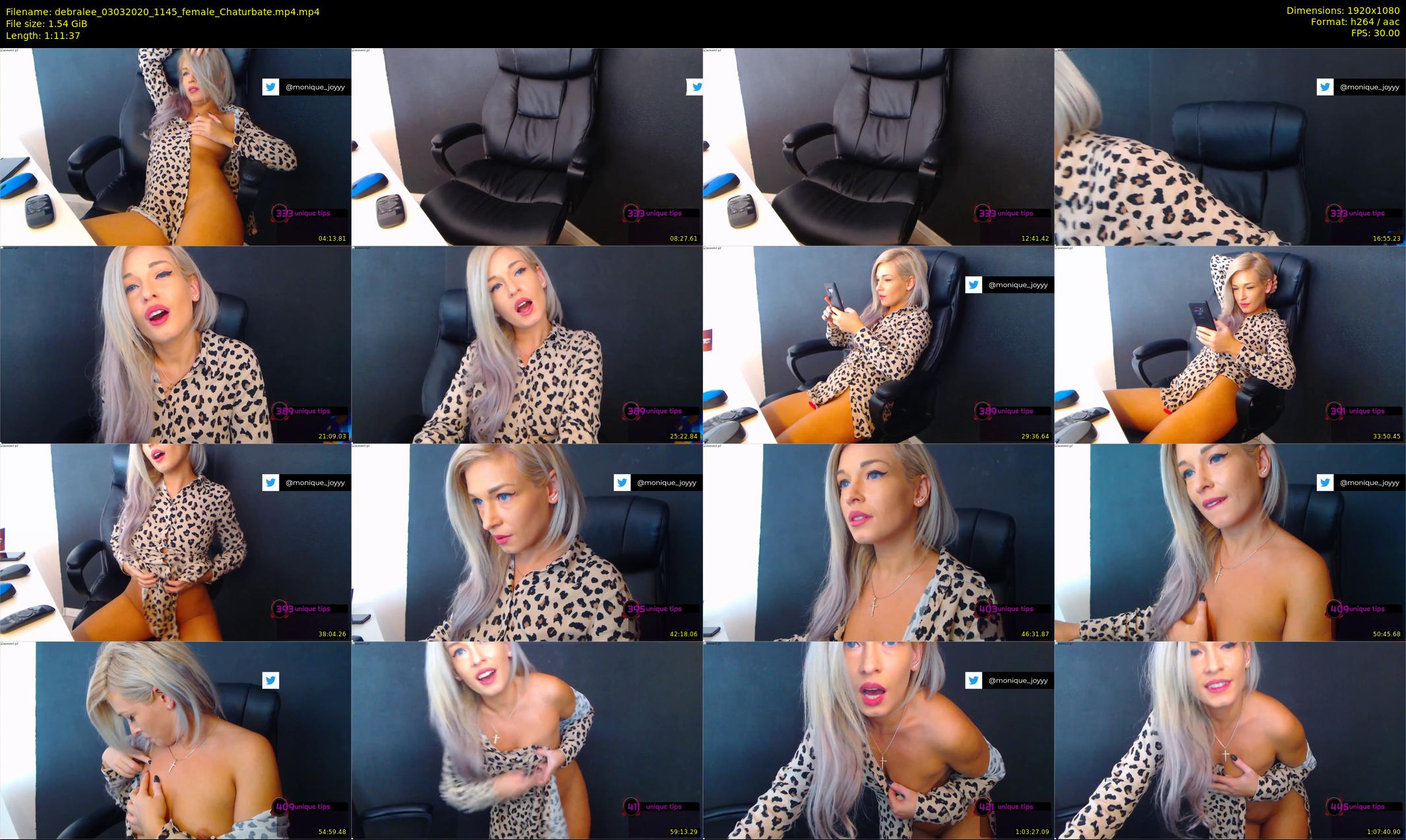 debralee — 72 minute Chaturbate female cam show recording, 1080p, Mar 3, 2020