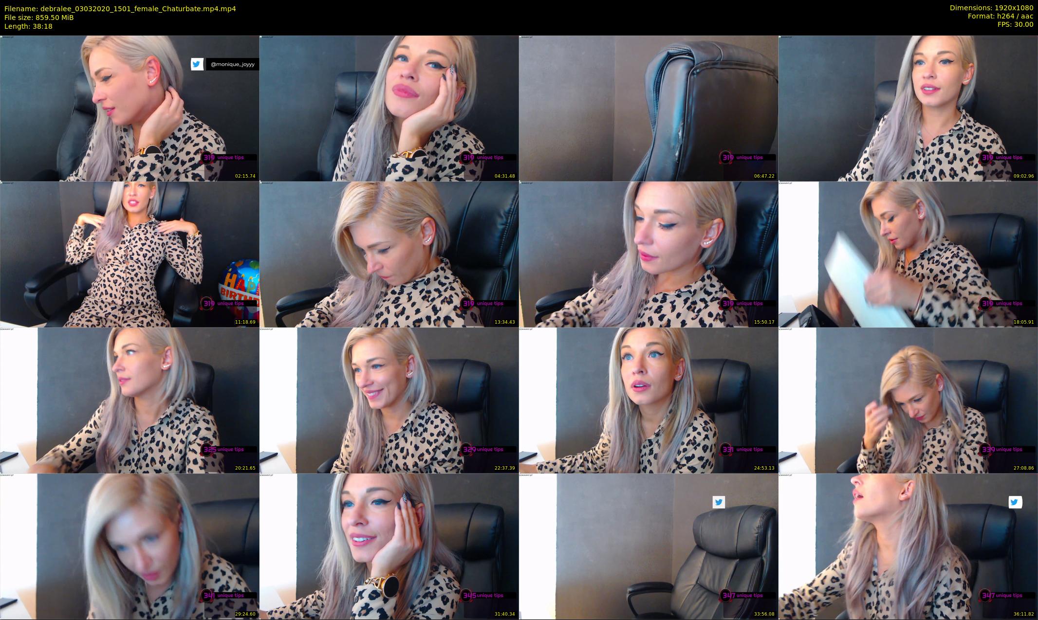 debralee — 39 minute Chaturbate female cam show recording, 1080p, Mar 3, 2020