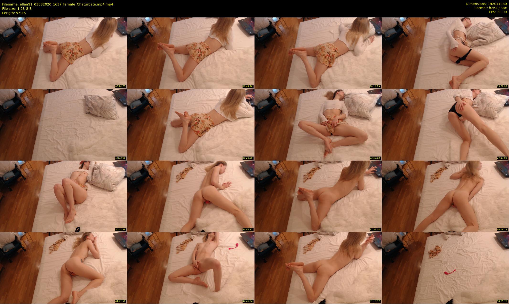 ellaa91 — 58 minute Chaturbate female cam show recording, 1080p, Mar 3, 2020