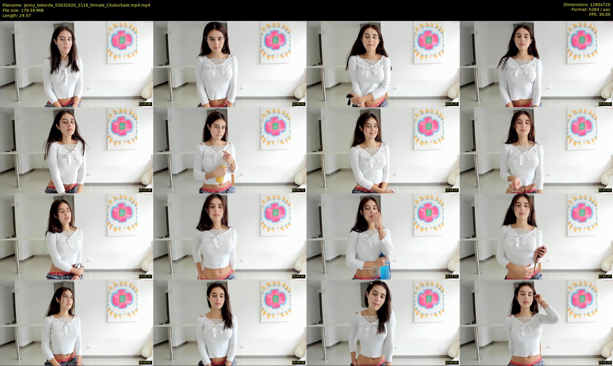 jenny_taborda — 25 minute Chaturbate female cam show recording, 720p, Mar 3, 2020