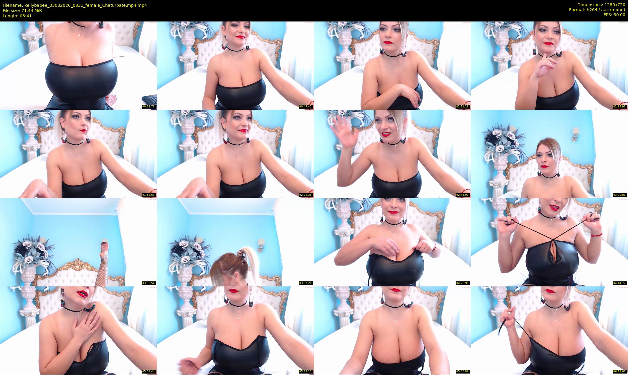 kellybabee — 7 minute Chaturbate female cam show recording, 720p, Mar 3, 2020