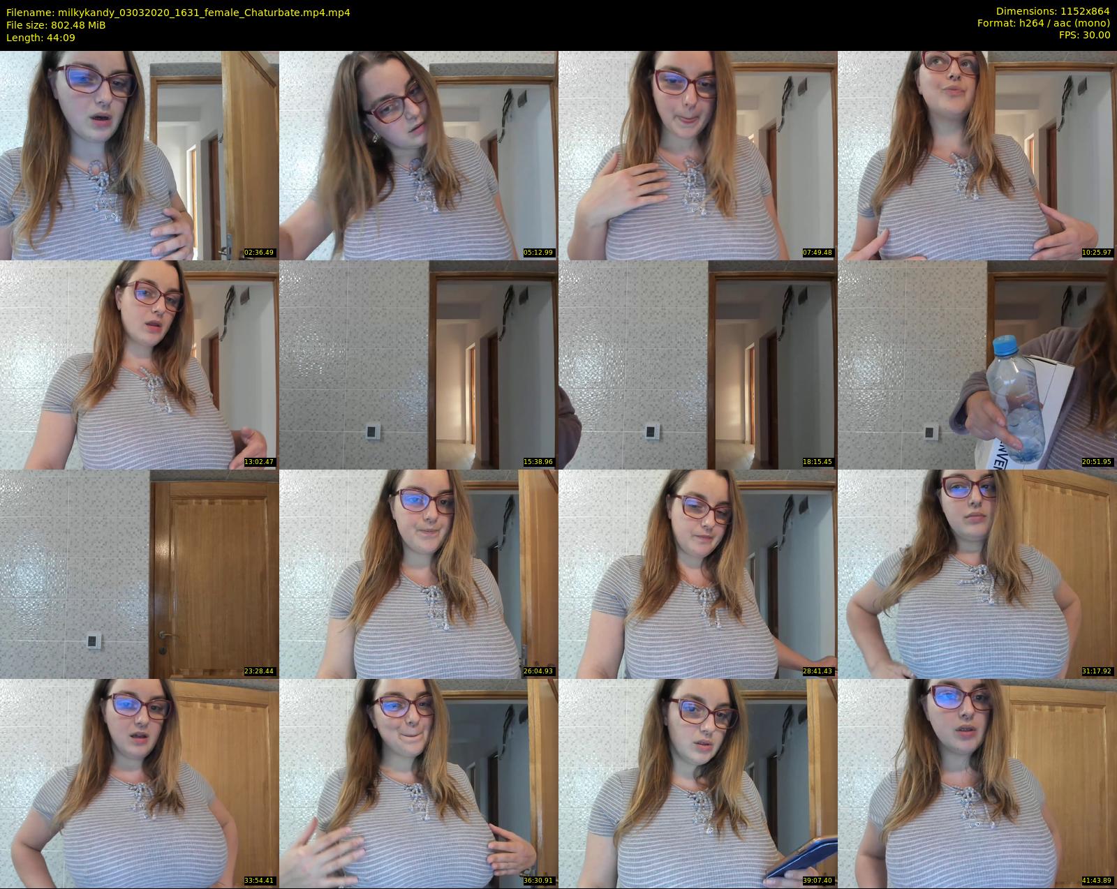 milkykandy — 45 minute Chaturbate female cam show recording, 720p, Mar 3, 2020