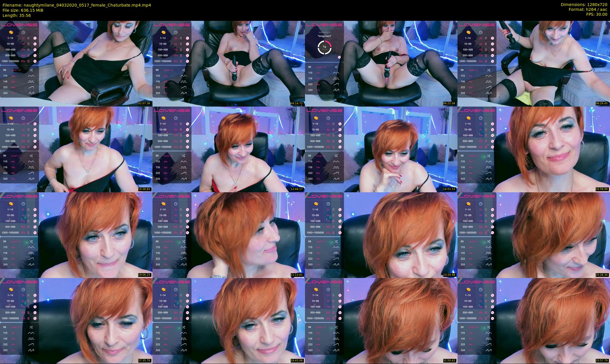 naughtymilane — 36 minute Chaturbate female cam show recording, 720p, Mar 4, 2020