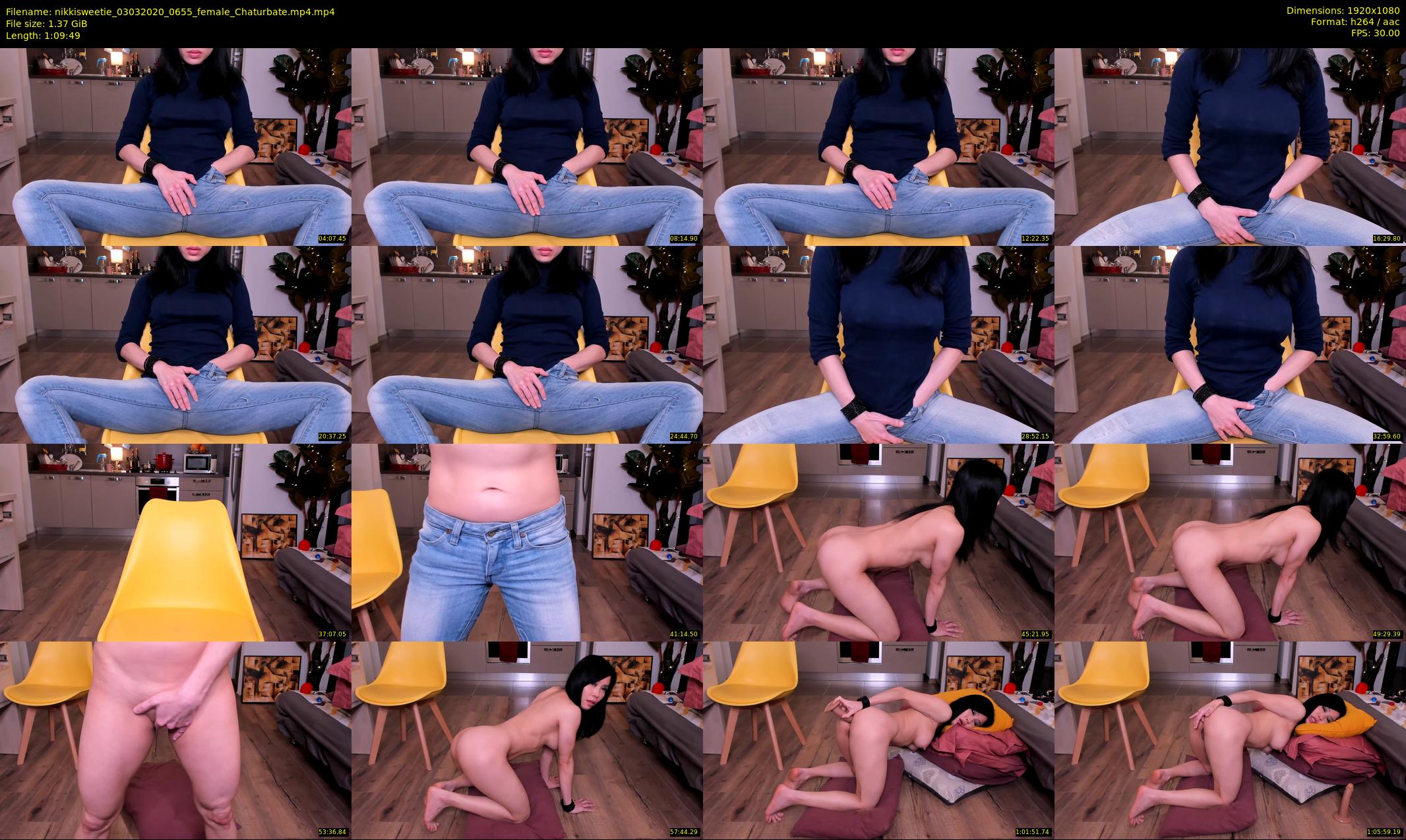 nikkisweetie — 70 minute Chaturbate female cam show recording, 1080p, Mar 3, 2020