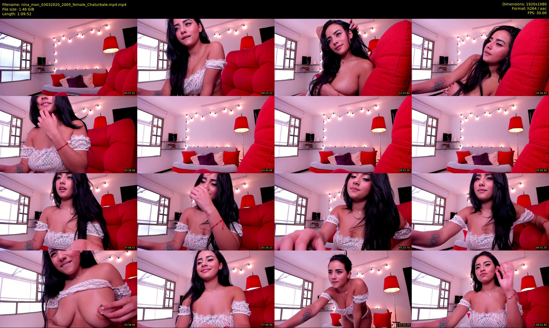 nina_mon — 70 minute Chaturbate female cam show recording, 1080p, Mar 3, 2020