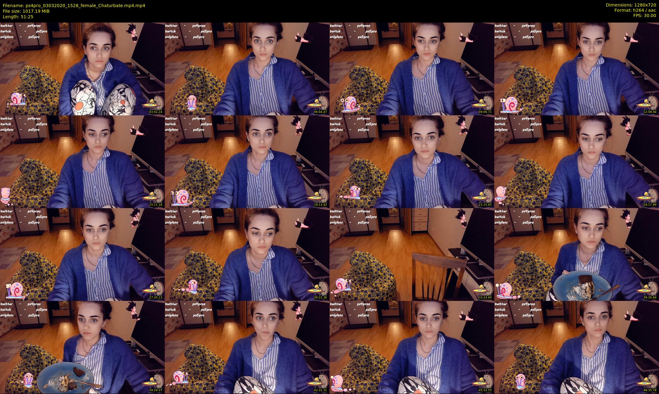 ps4pro — 52 minute Chaturbate female cam show recording, 720p, Mar 3, 2020