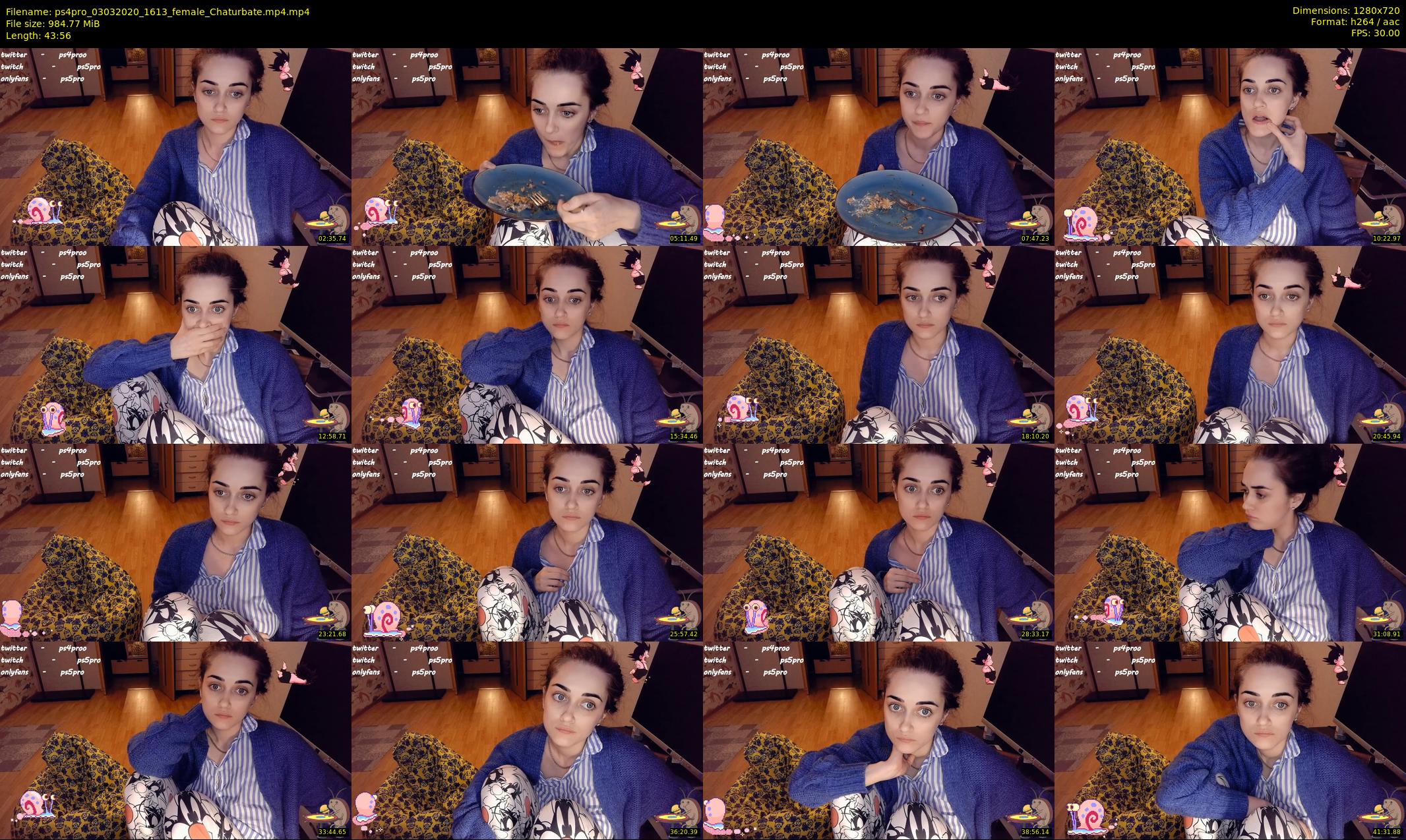 ps4pro — 44 minute Chaturbate female cam show recording, 720p, Mar 3, 2020
