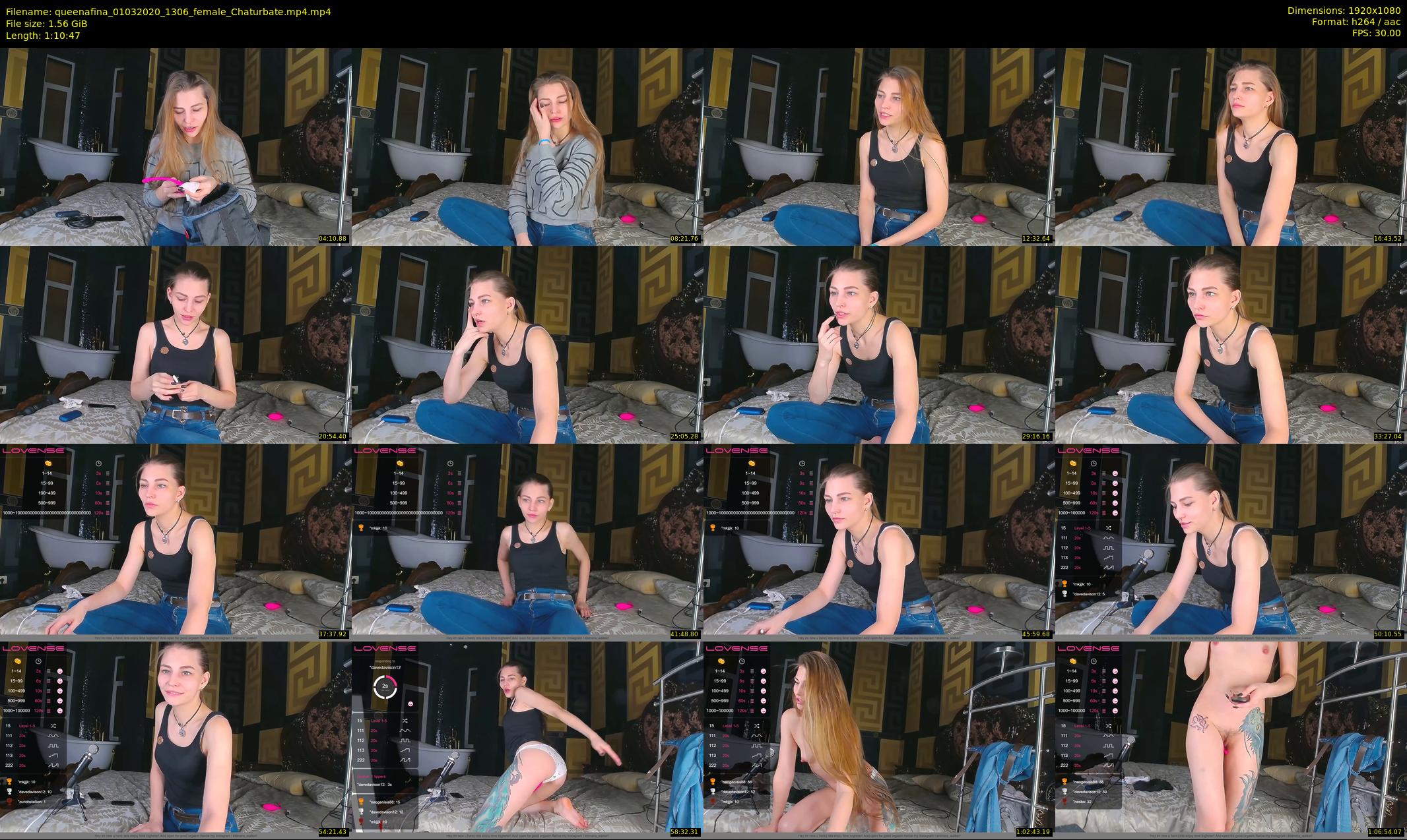 queenafina — 71 minute Chaturbate female cam show recording, 1080p, Mar 1, 2020