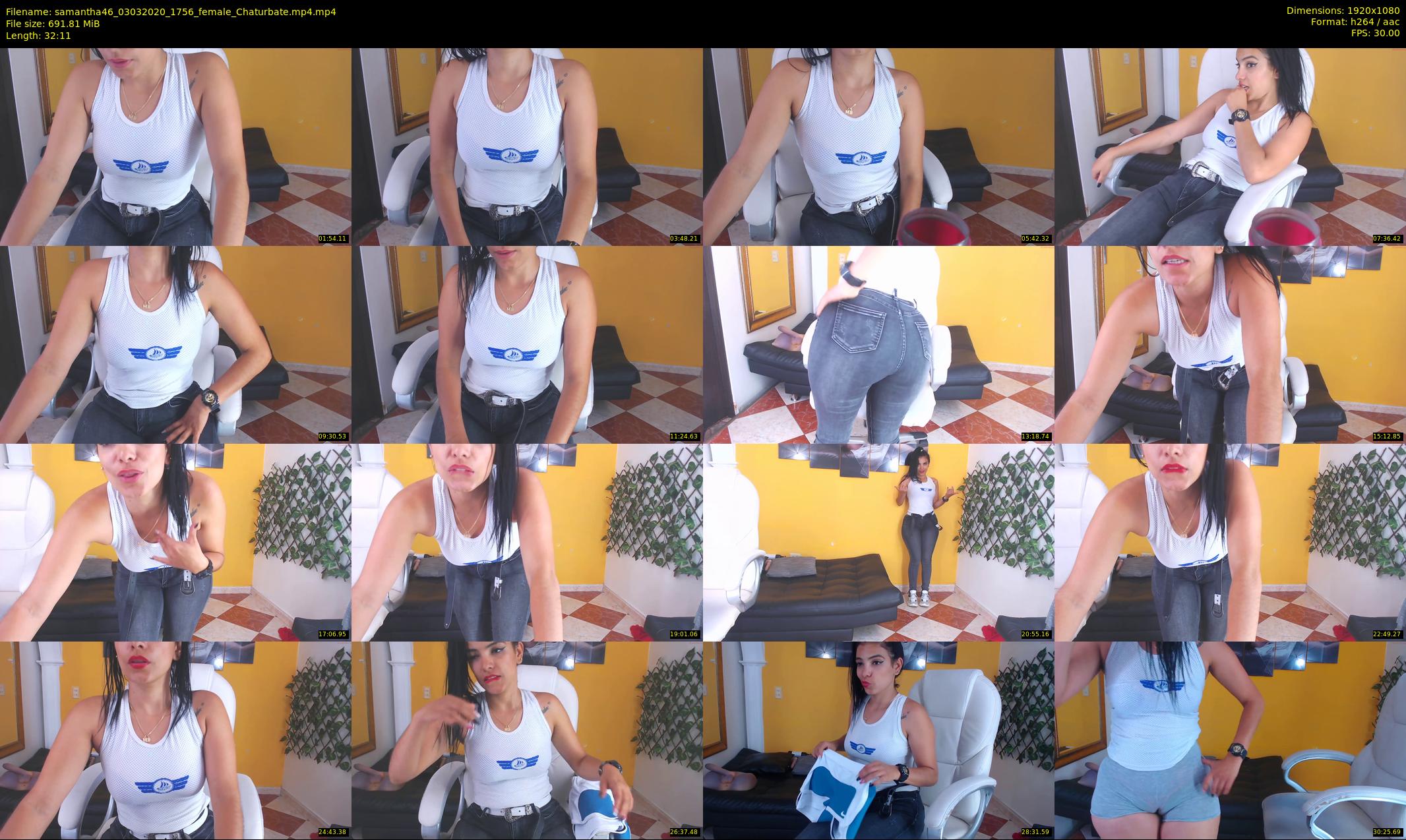 samantha46 — 33 minute Chaturbate female cam show recording, 1080p, Mar 3, 2020