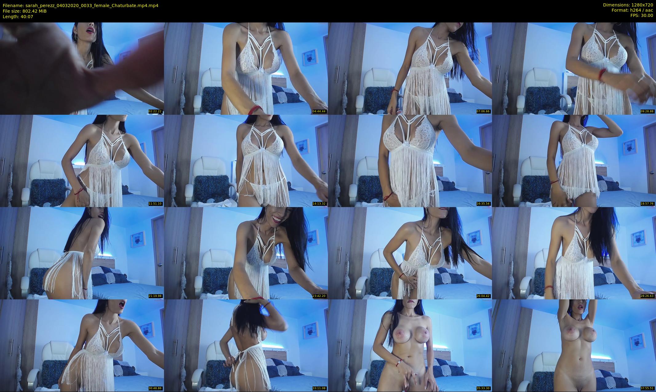 sarah_perezz — 41 minute Chaturbate female cam show recording, 720p, Mar 4, 2020