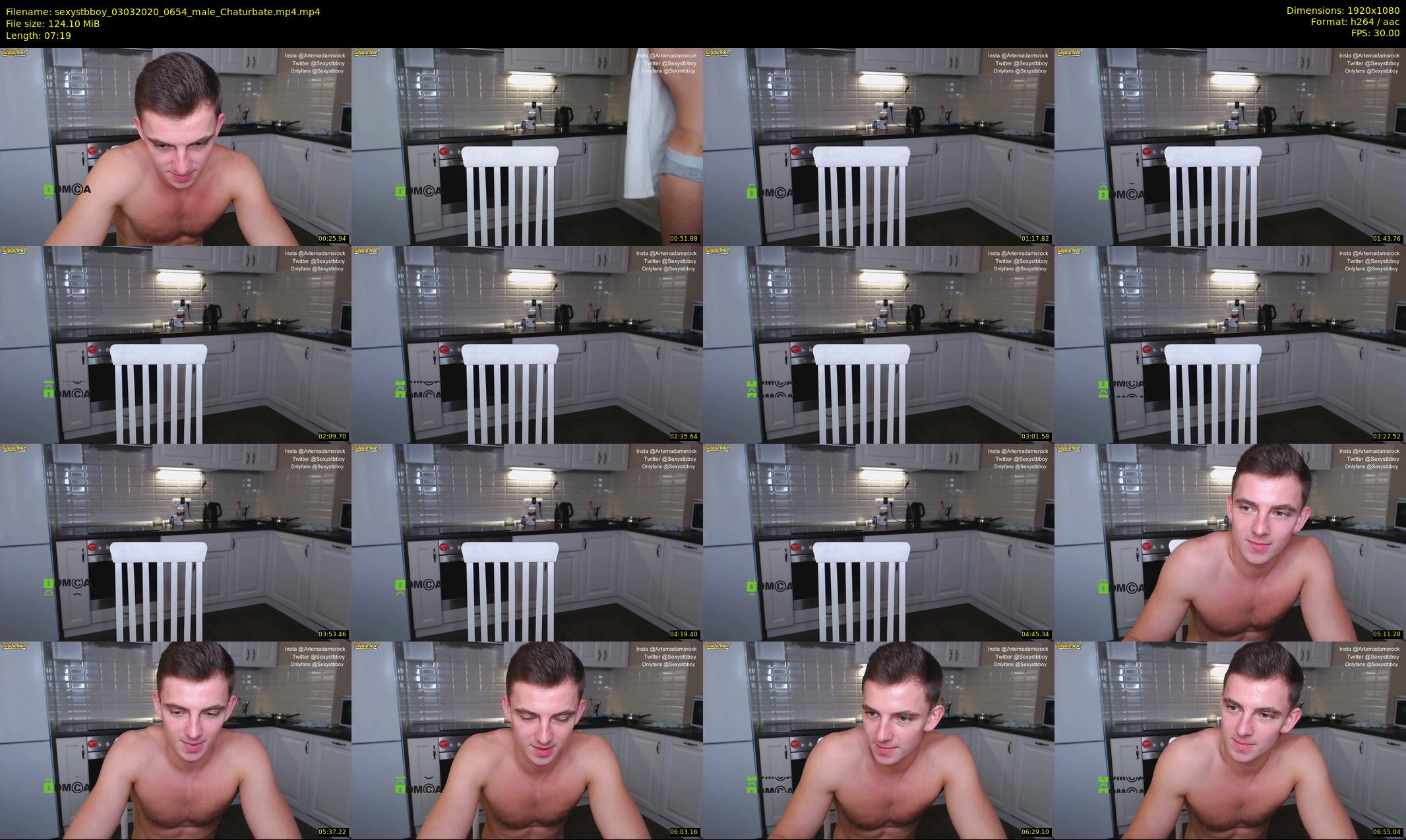sexystbboy — 8 minute Chaturbate male cam show recording, 1080p, Mar 3, 2020