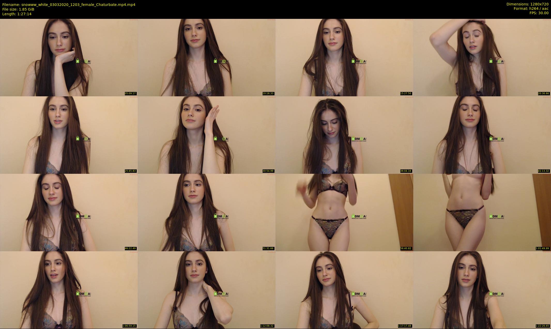 snowww_white — 88 minute Chaturbate female cam show recording, 720p, Mar 3, 2020