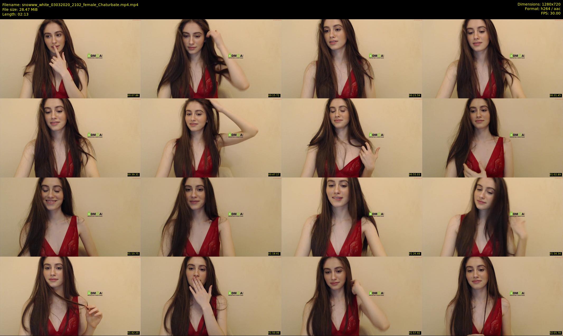 snowww_white — 3 minute Chaturbate female cam show recording, 720p, Mar 3, 2020
