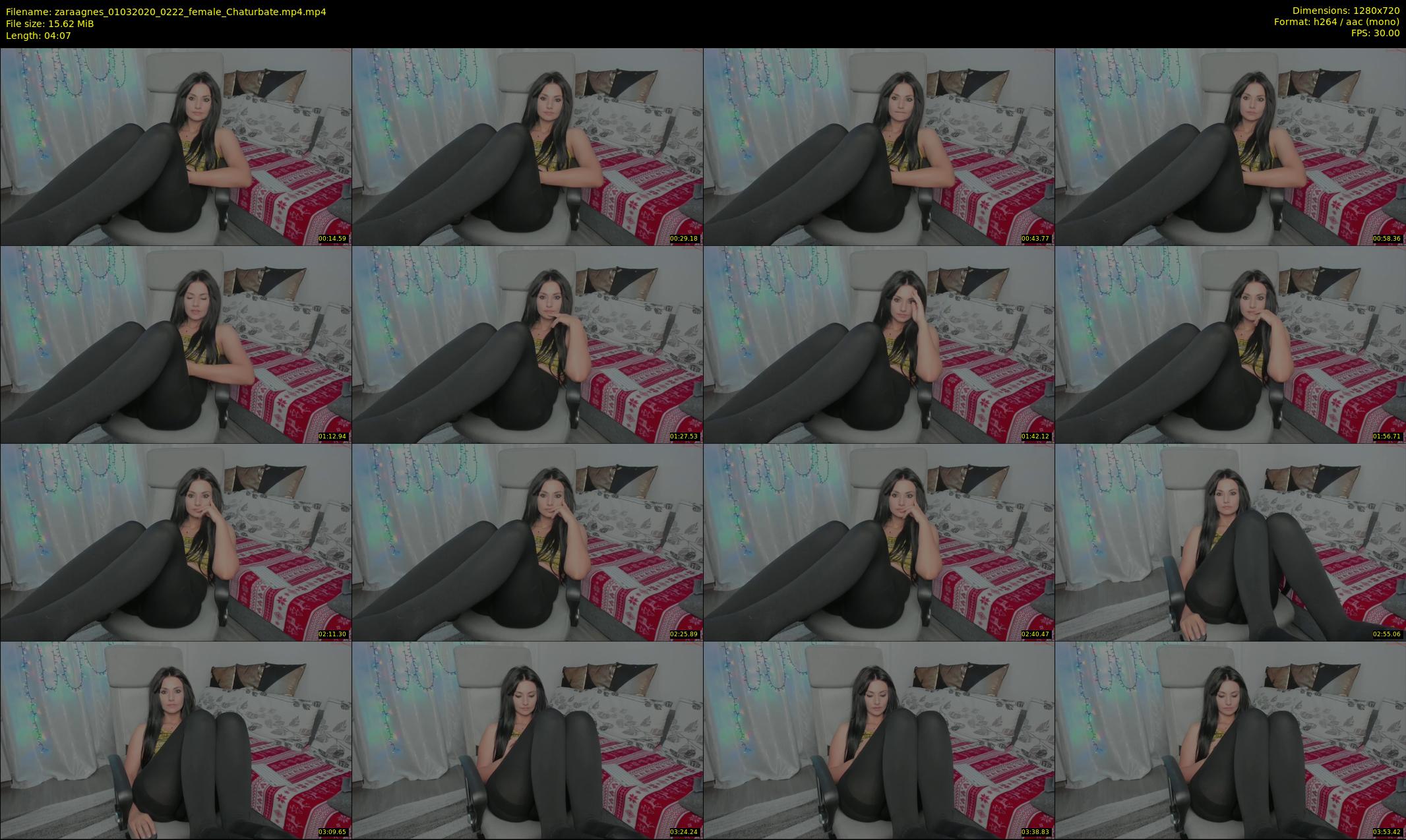 zaraagnes — 5 minute Chaturbate female cam show recording, 720p, Mar 1, 2020
