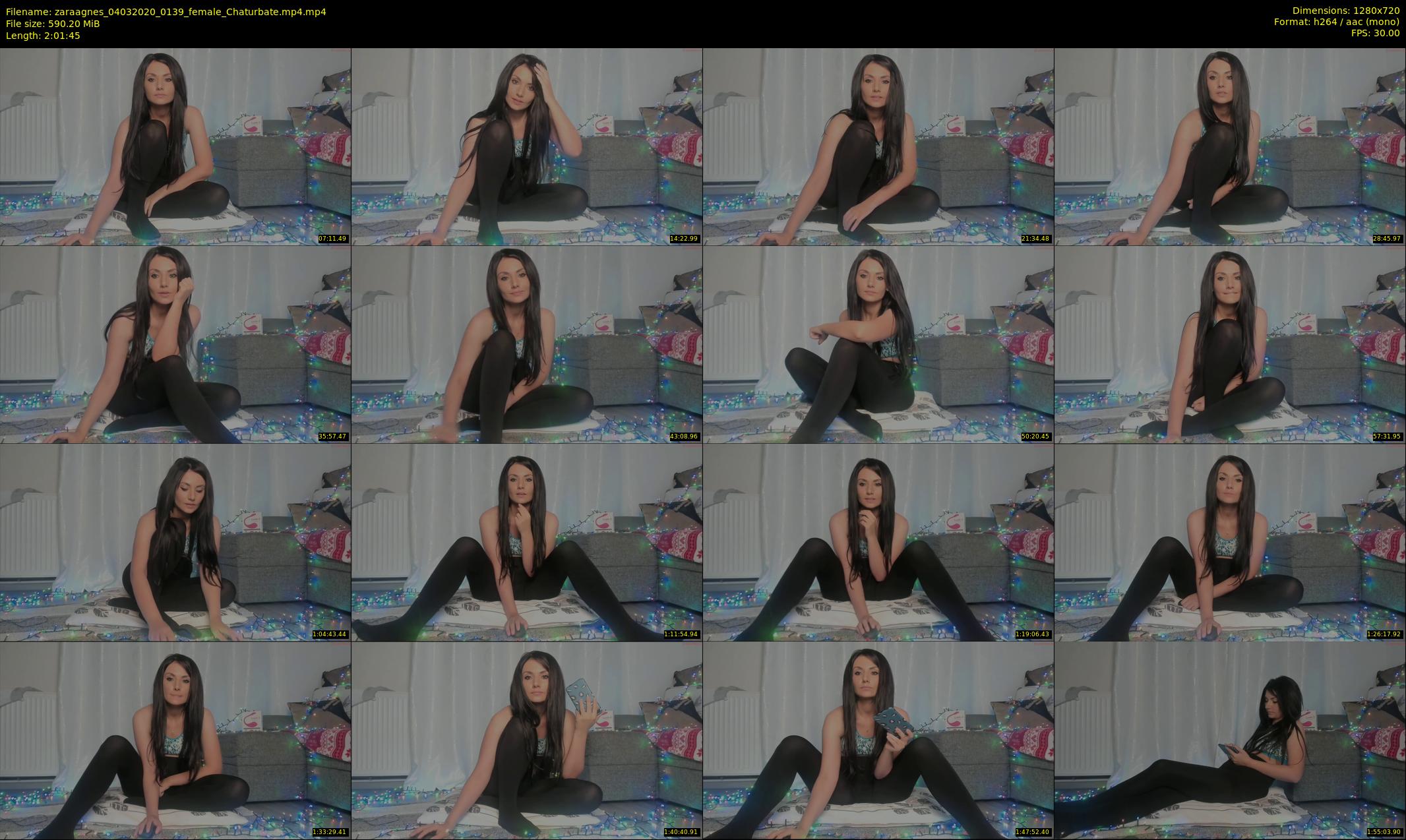zaraagnes — 122 minute Chaturbate female cam show recording, 720p, Mar 4, 2020