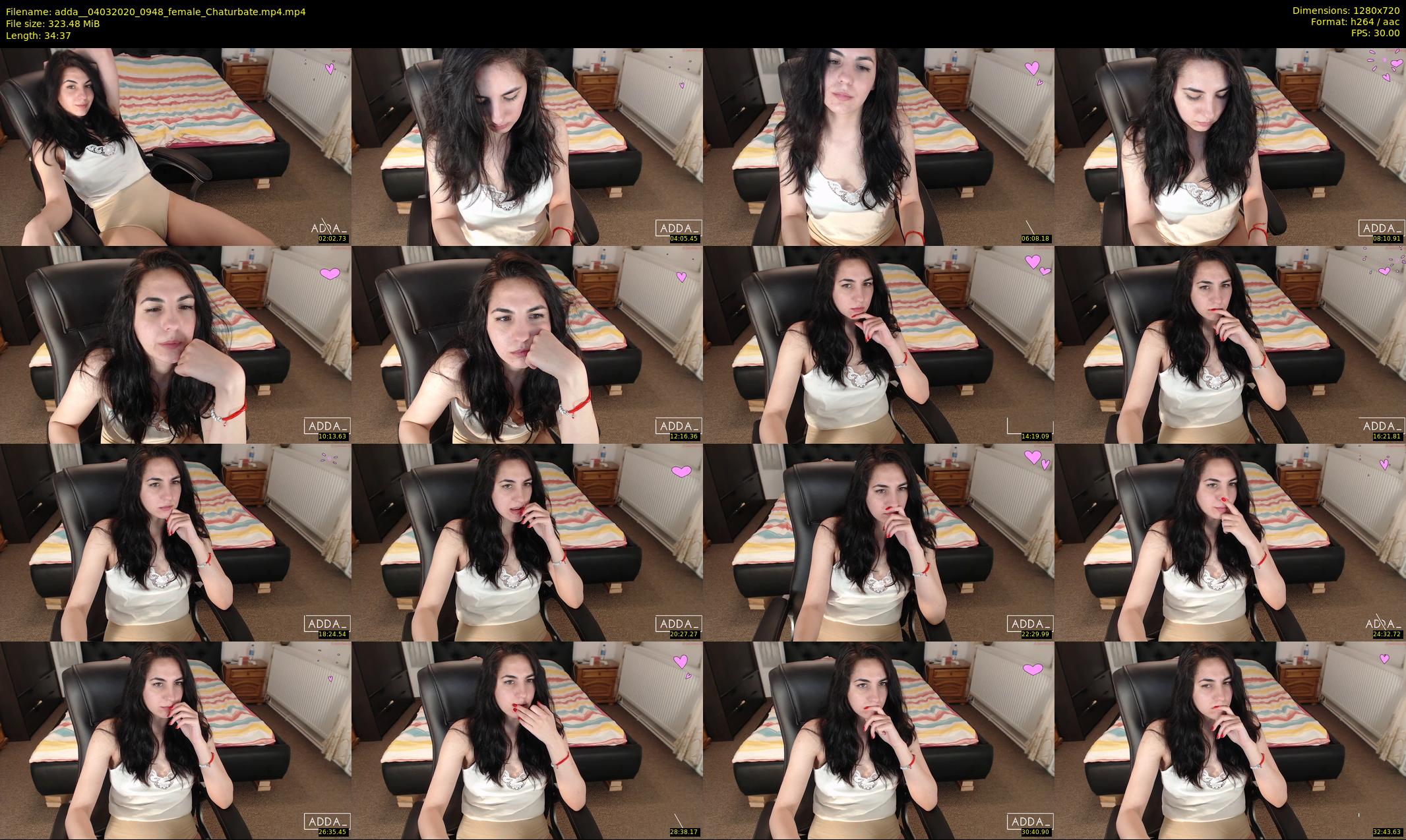 adda_ — 35 minute Chaturbate female cam show recording, 720p, Mar 4, 2020
