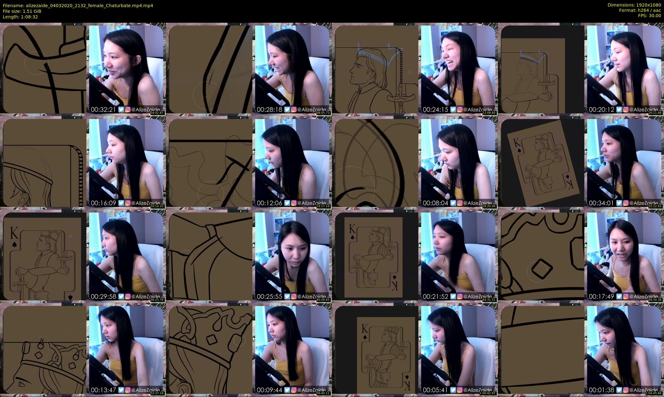 alizezaide — 69 minute Chaturbate female cam show recording, 1080p, Mar 4, 2020