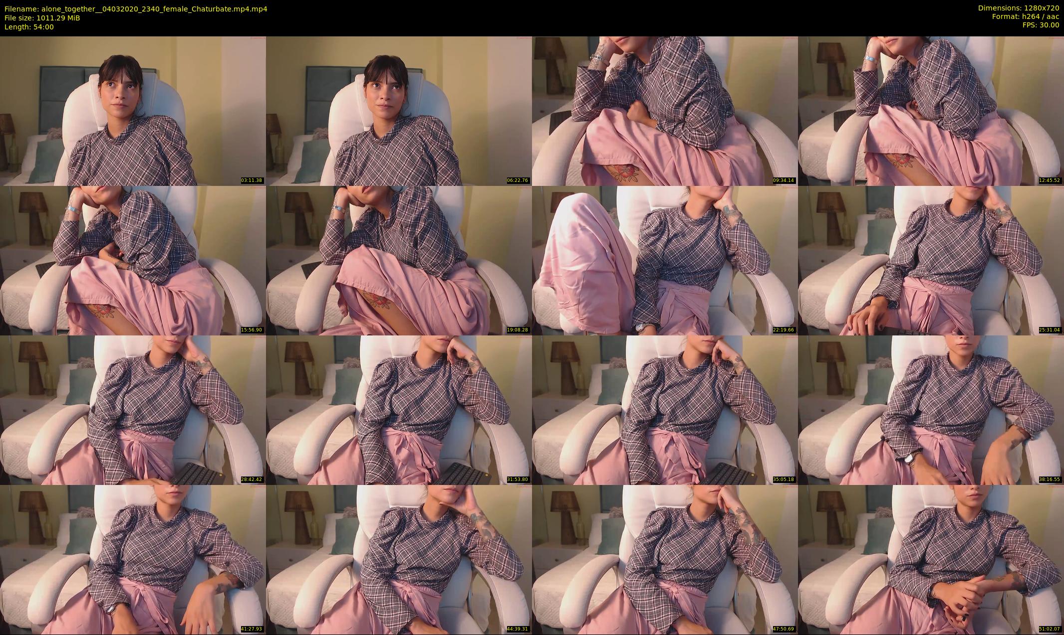 alone_together_ — 54 minute Chaturbate female cam show recording, 720p, Mar 4, 2020