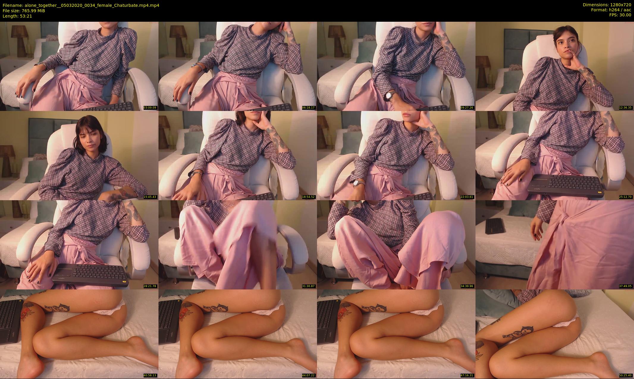 alone_together_ — 54 minute Chaturbate female cam show recording, 720p, Mar 5, 2020