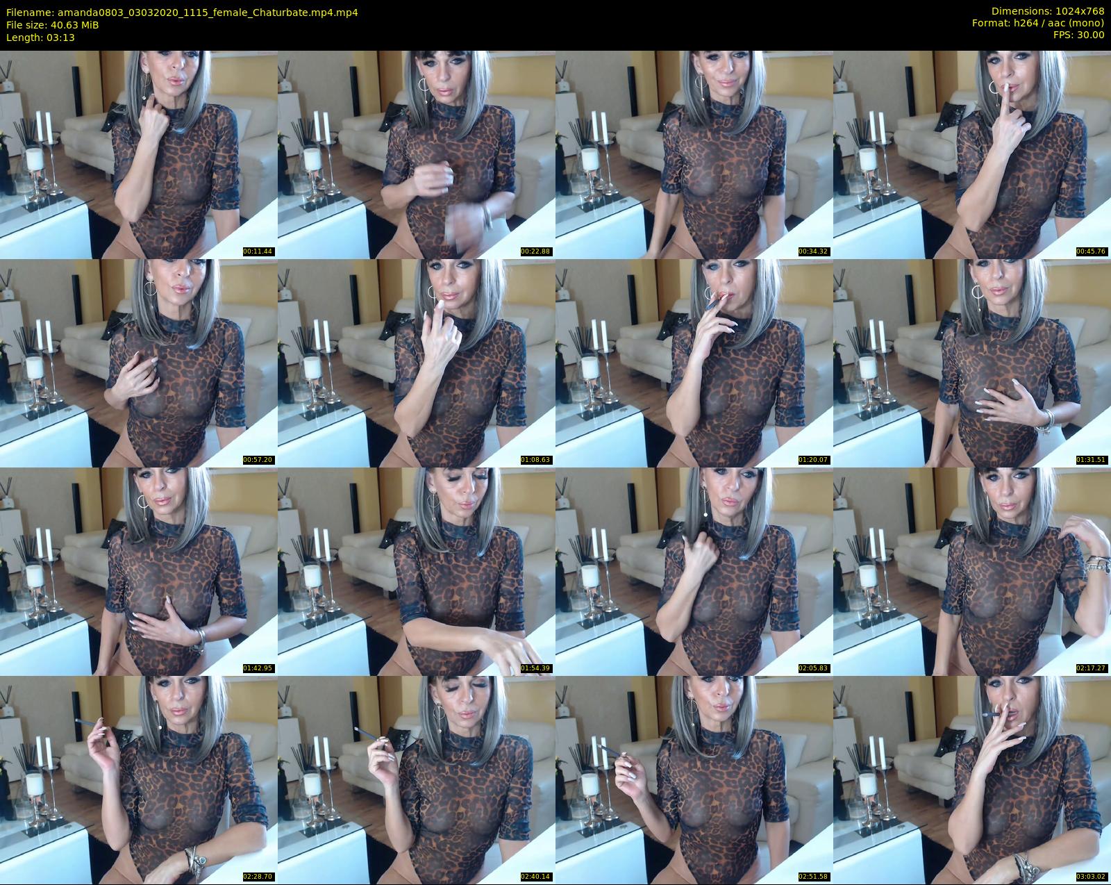 amanda0803 — 4 minute Chaturbate female cam show recording, 720p, Mar 3, 2020