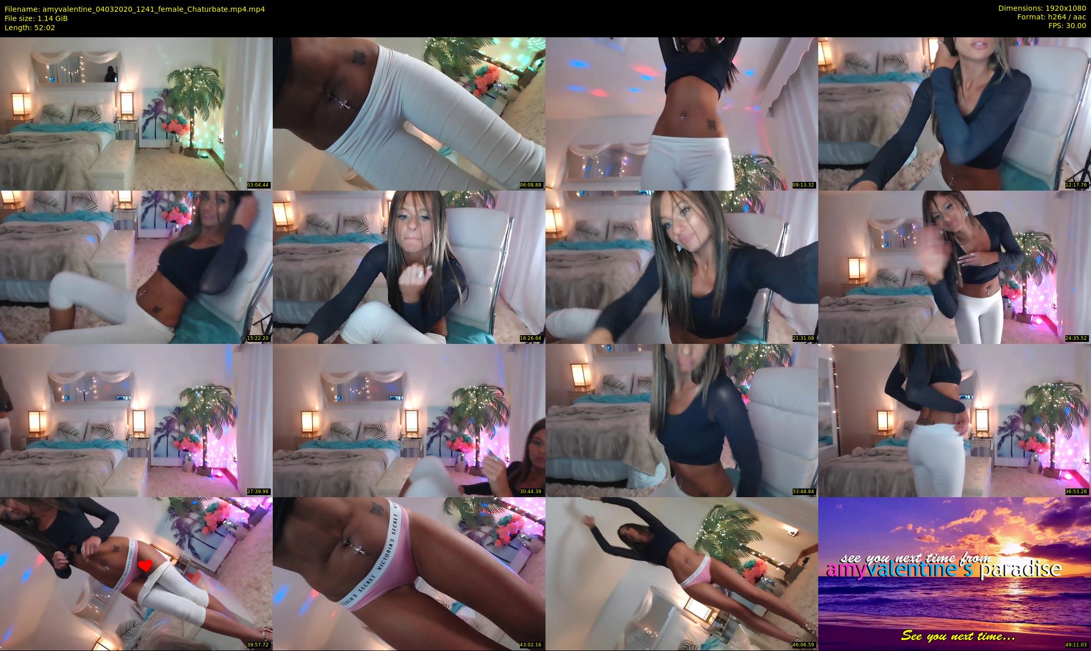 amyvalentine — 53 minute Chaturbate female cam show recording, 1080p, Mar 4, 2020