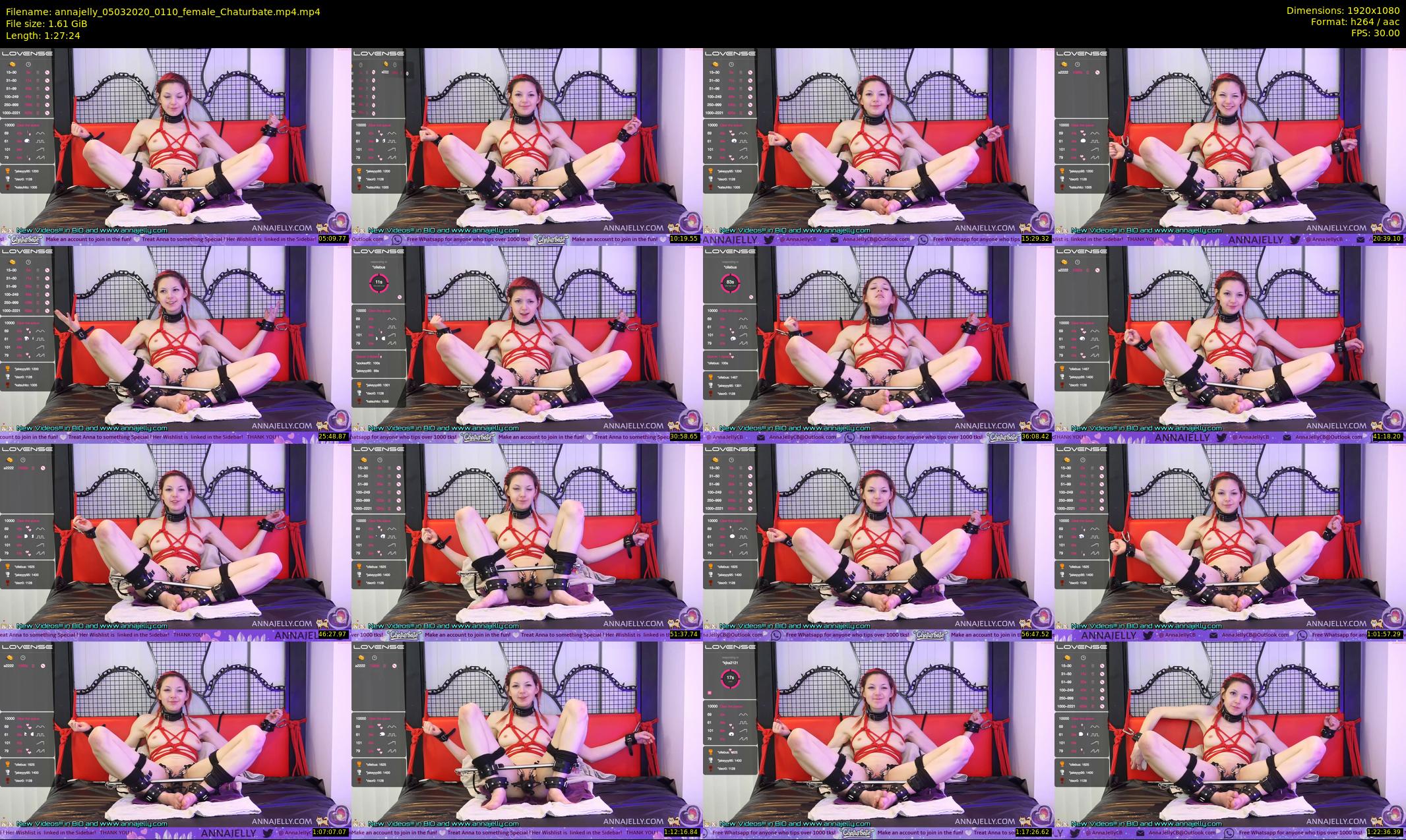 annajelly — 88 minute Chaturbate couple cam show recording, 1080p, Mar 5, 2020