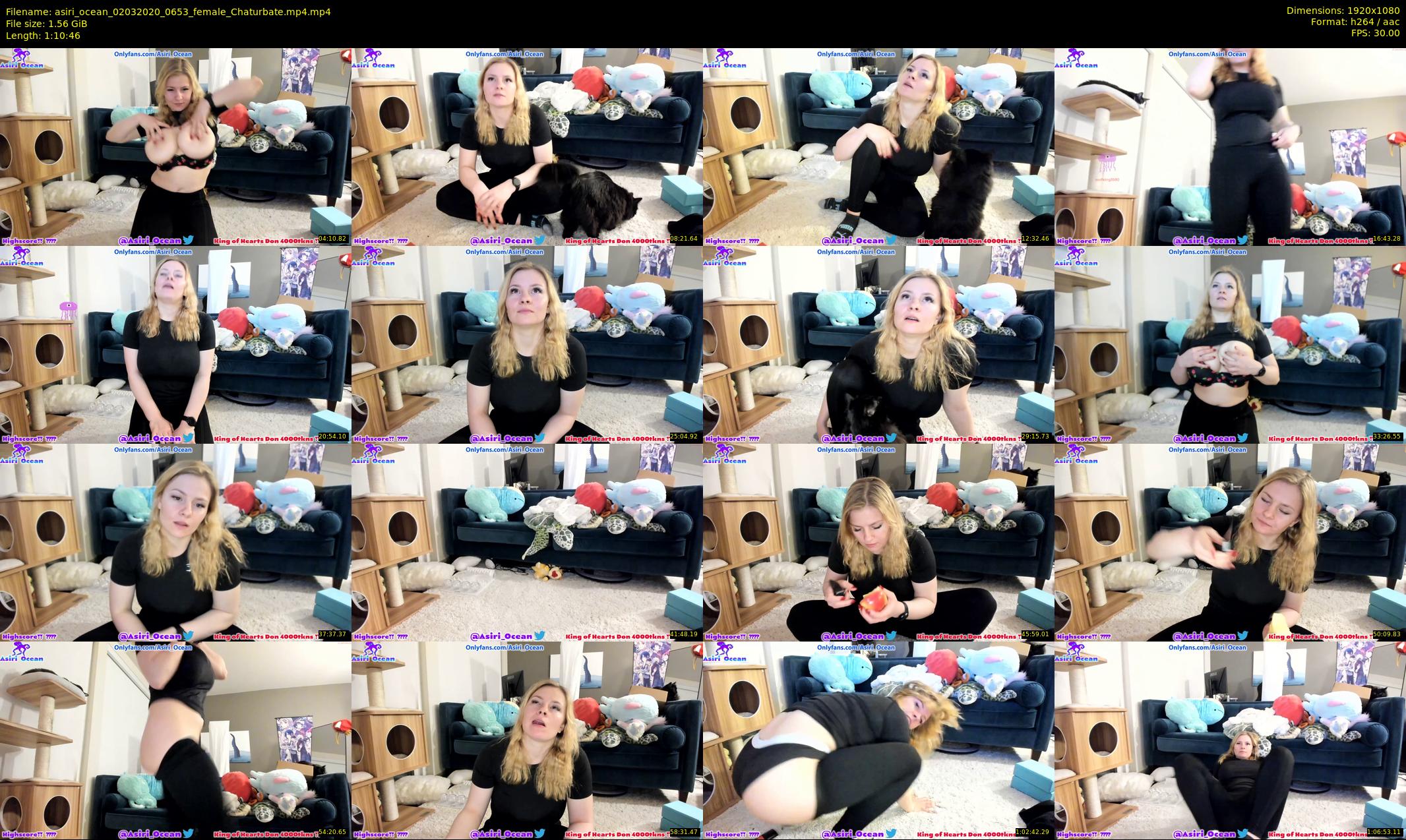 asiri_ocean — 71 minute Chaturbate female cam show recording, 1080p, Mar 2, 2020