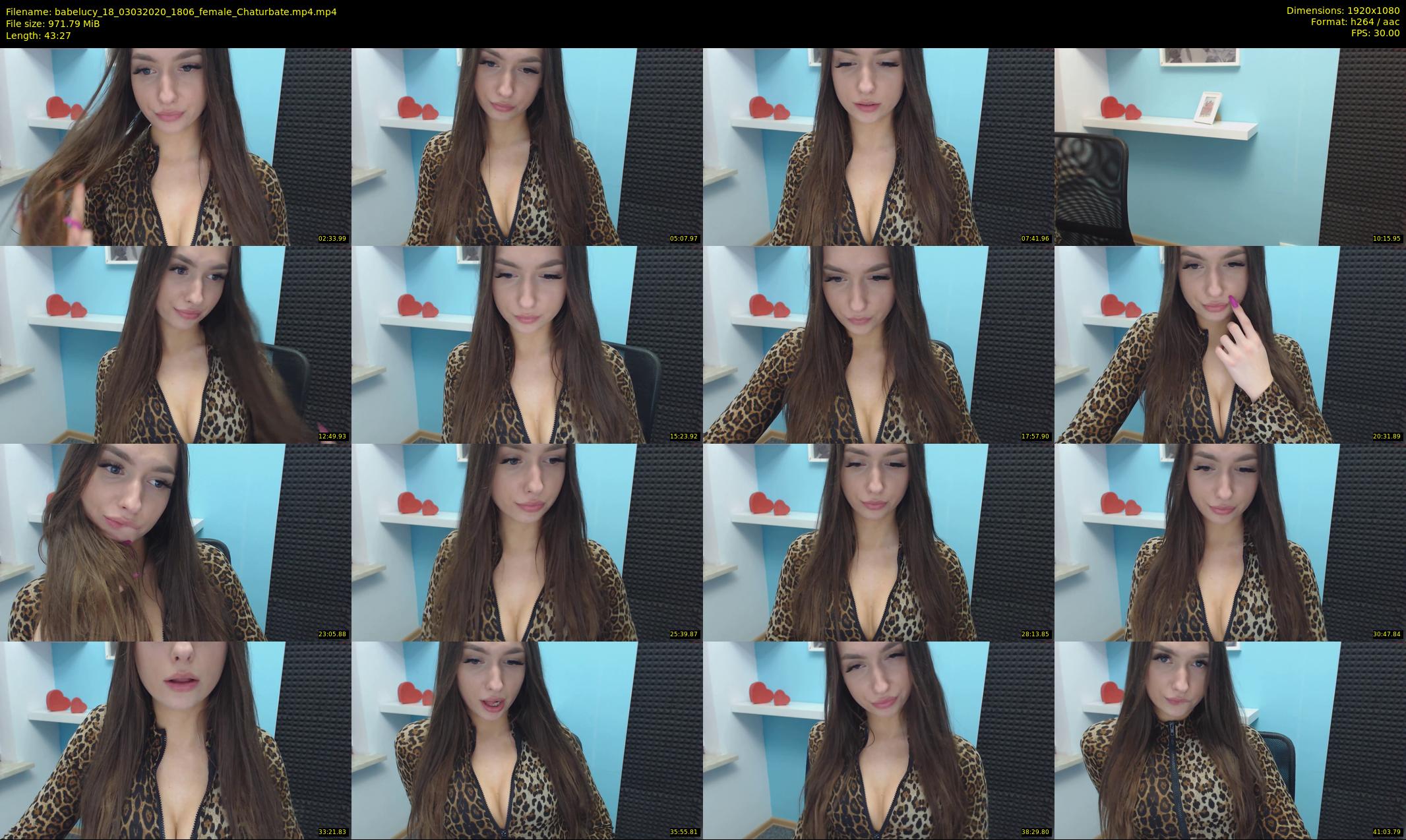 babelucy_18 — 44 minute Chaturbate female cam show recording, 1080p, Mar 3, 2020