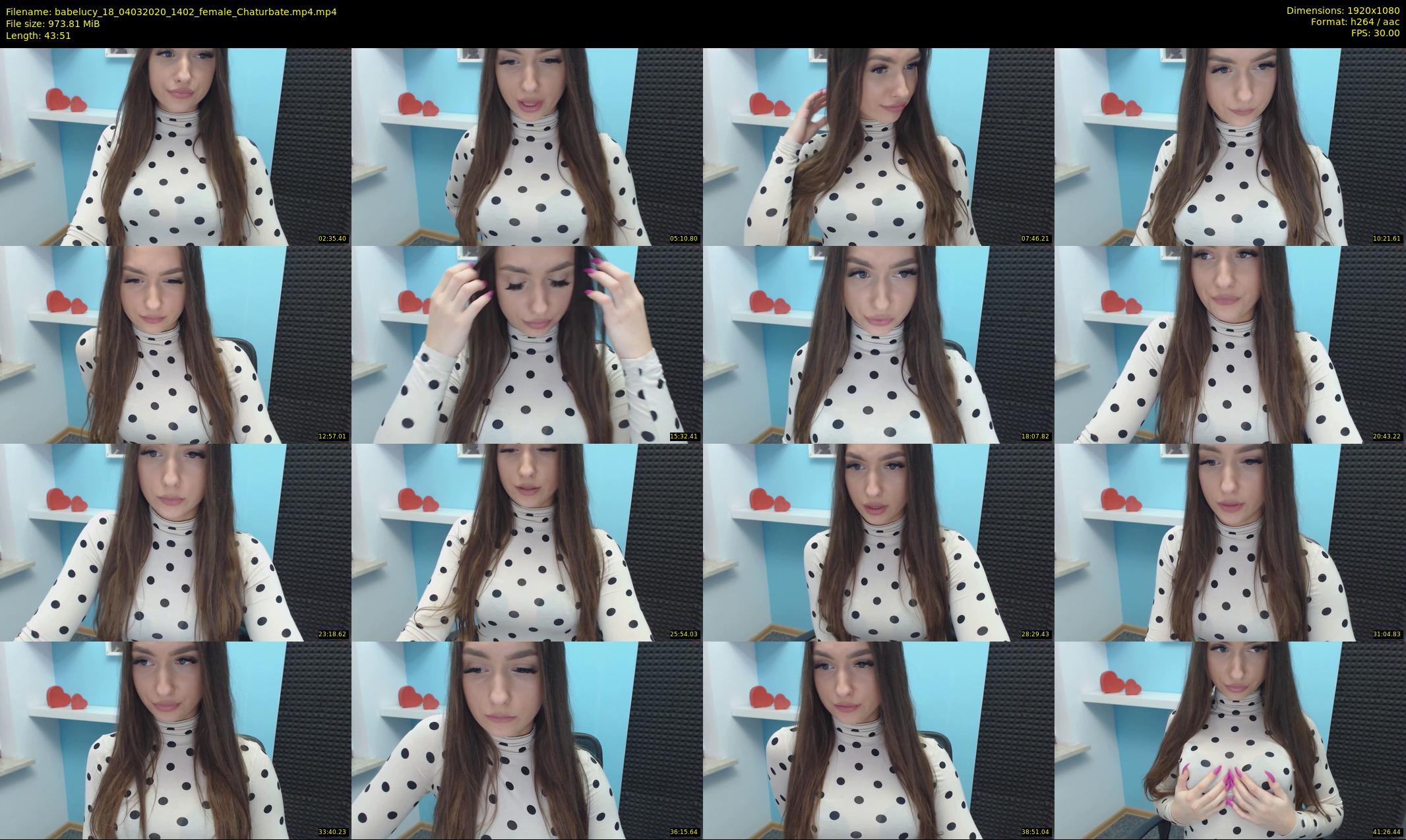 babelucy_18 — 44 minute Chaturbate female cam show recording, 1080p, Mar 4, 2020