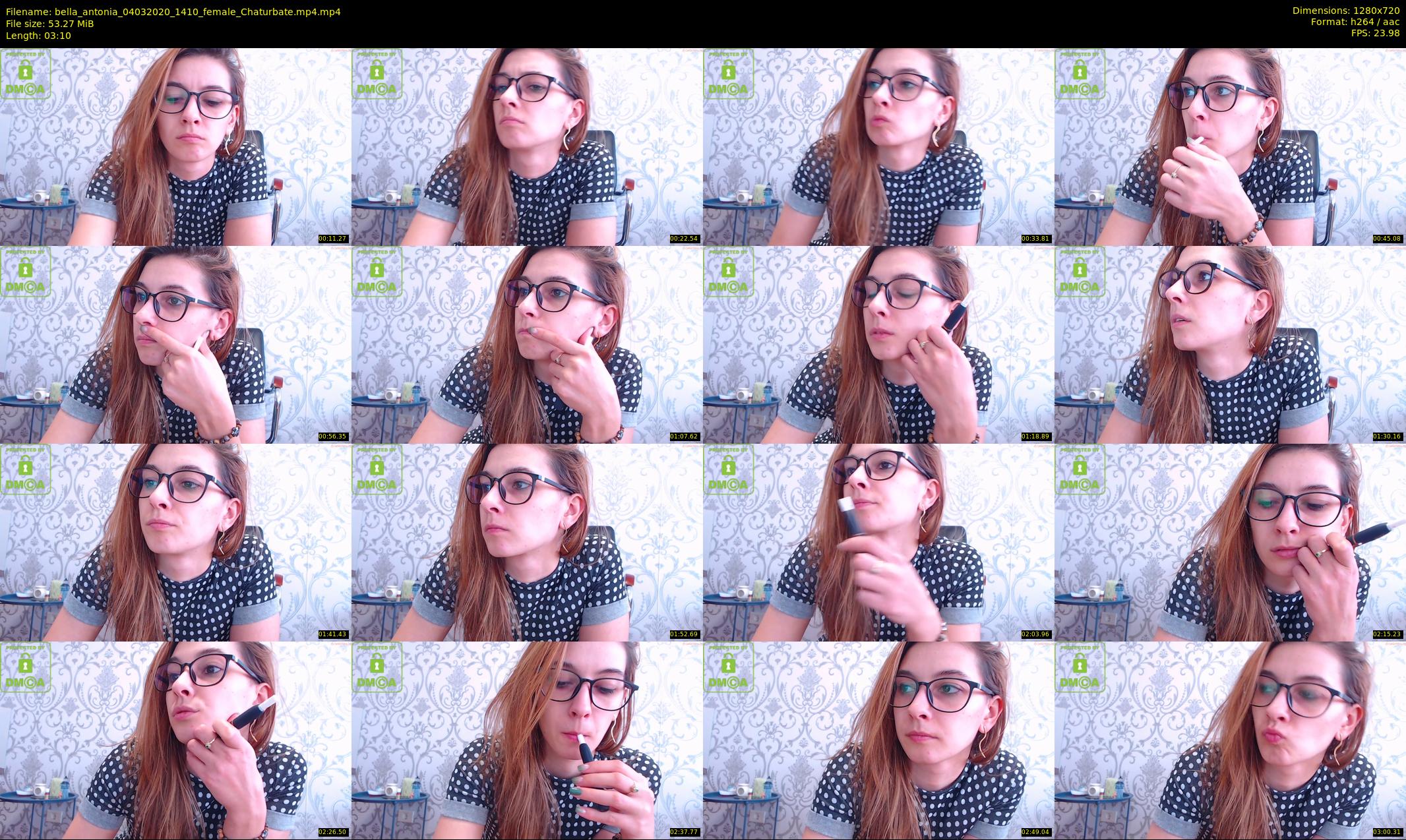 bella_antonia — 4 minute Chaturbate female cam show recording, 720p, Mar 4, 2020