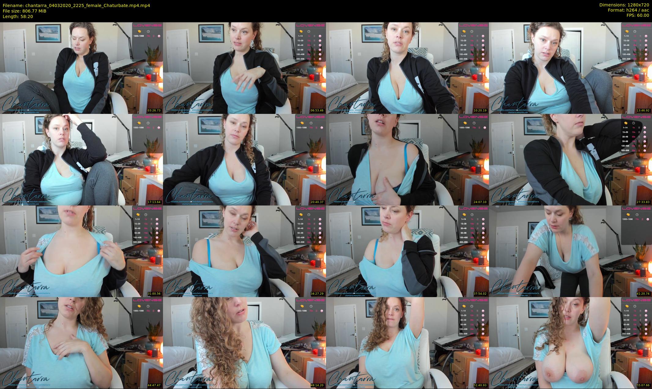 chantarra — 59 minute Chaturbate female cam show recording, 720p, Mar 4, 2020