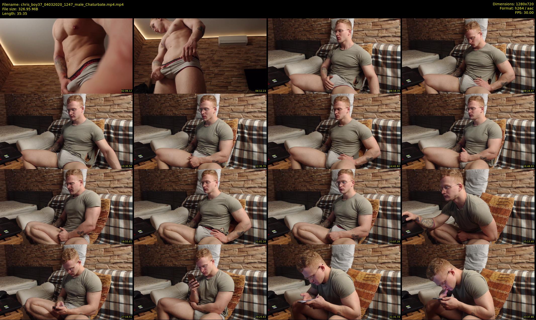 chris_boy37 — 36 minute Chaturbate male cam show recording, 720p, Mar 4, 2020