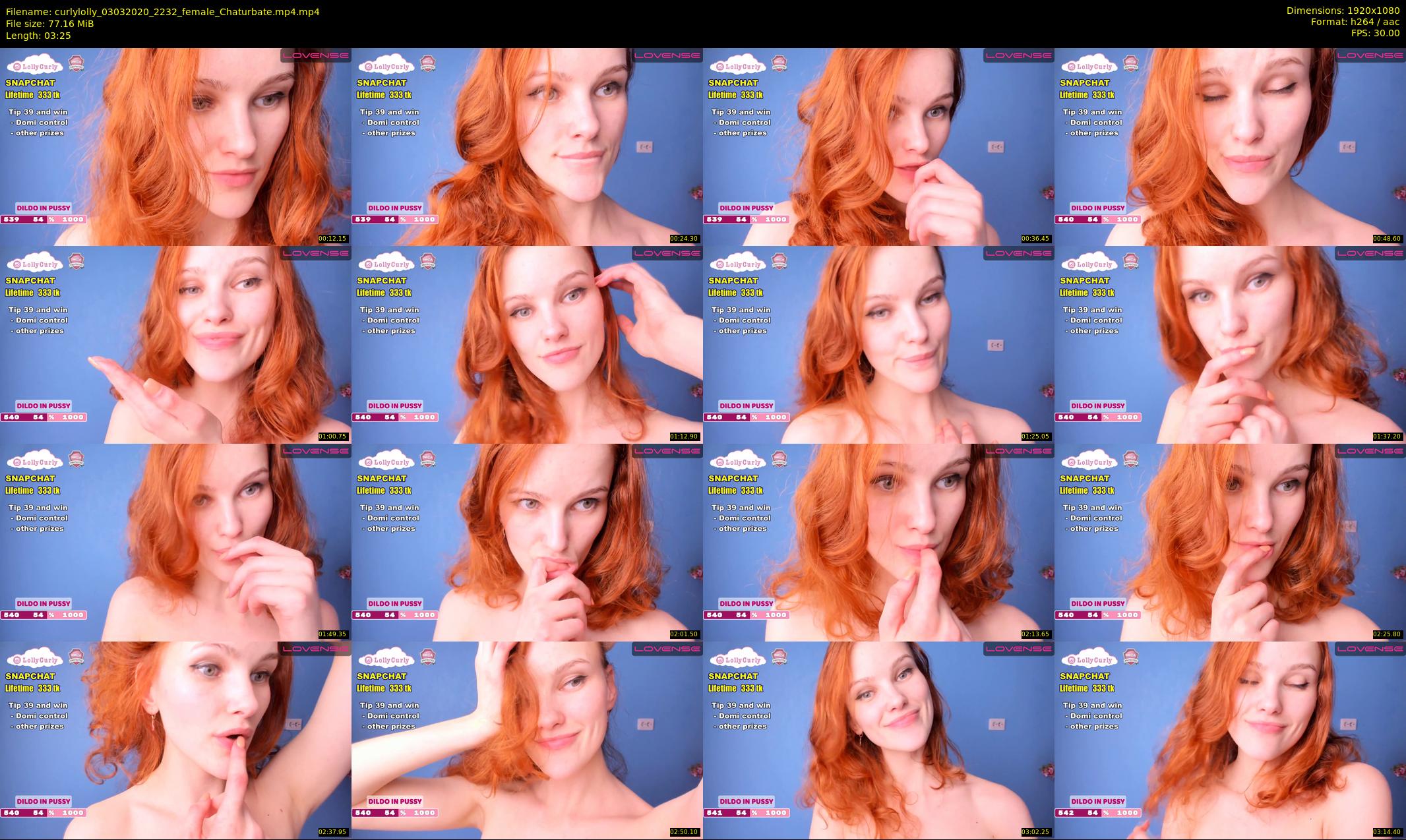 curlylolly — 4 minute Chaturbate female cam show recording, 1080p, Mar 3, 2020