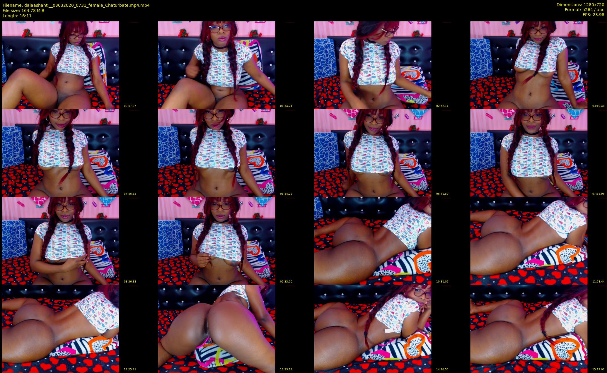 daiaashanti_ — 17 minute Chaturbate female cam show recording, 720p, Mar 3, 2020