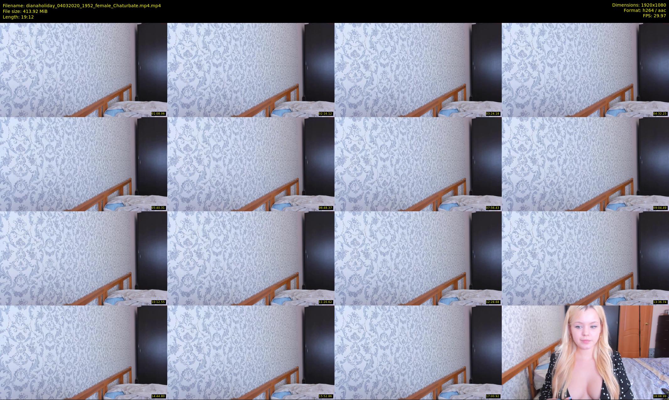 dianaholiday — 20 minute Chaturbate female cam show recording, 1080p, Mar 4, 2020