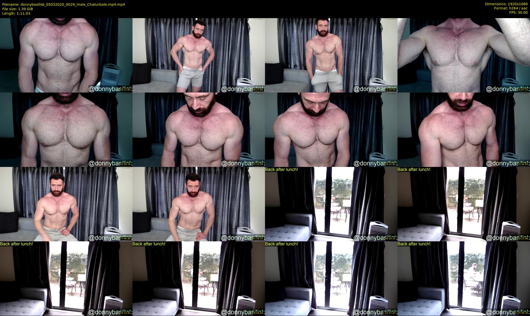 donnybasilisk — 72 minute Chaturbate male cam show recording, 1080p, Mar 5, 2020