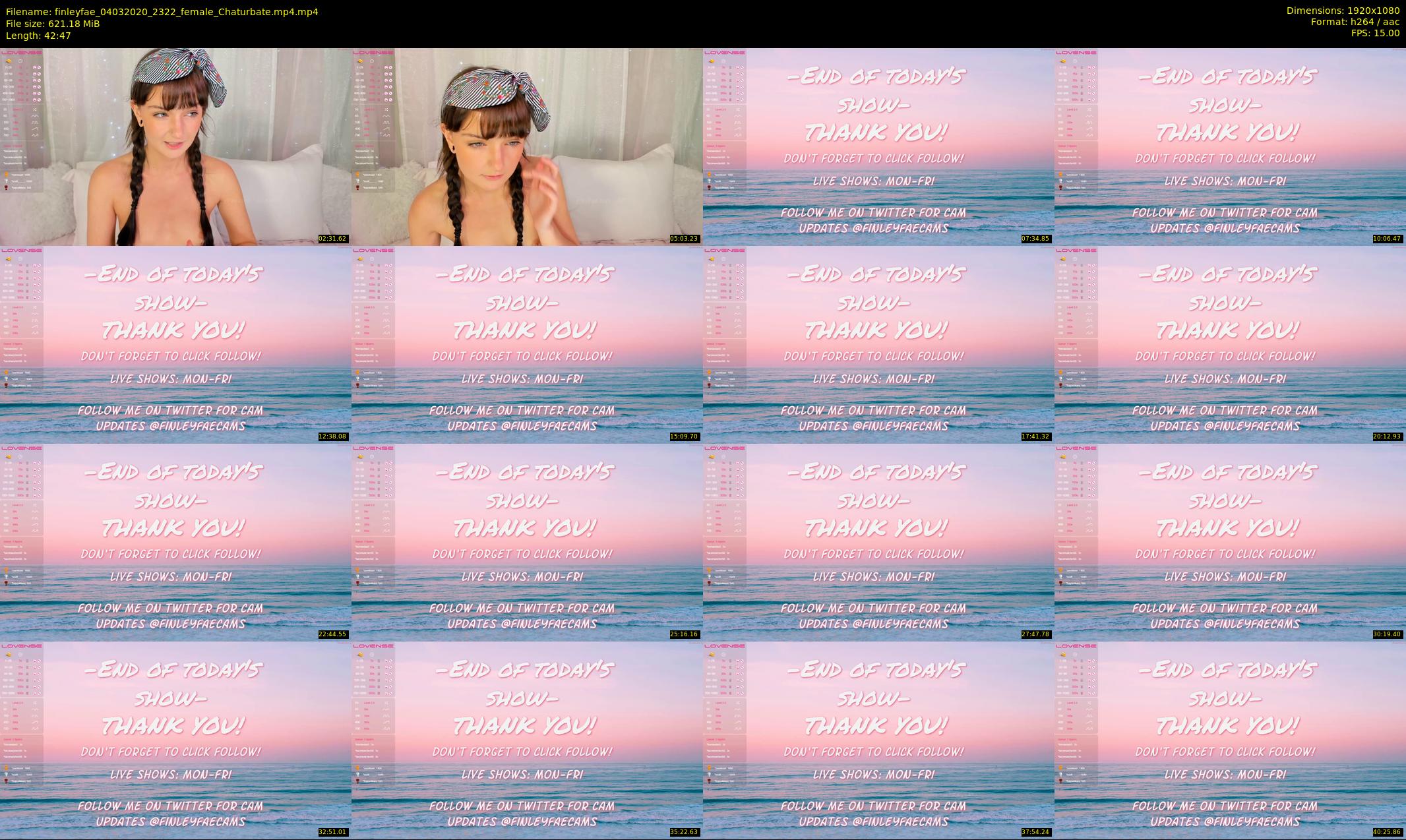 finleyfae — 43 minute Chaturbate female cam show recording, 1080p, Mar 4, 2020