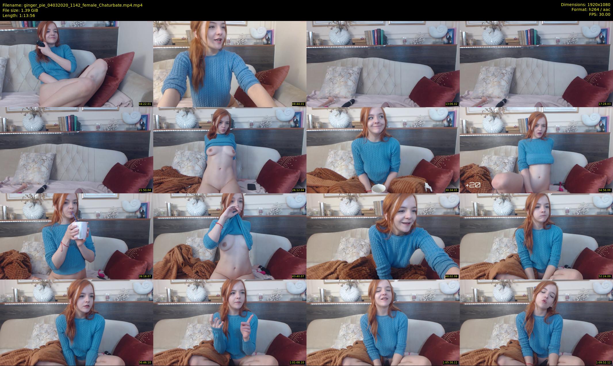 ginger_pie — 74 minute Chaturbate female cam show recording, 1080p, Mar 4, 2020