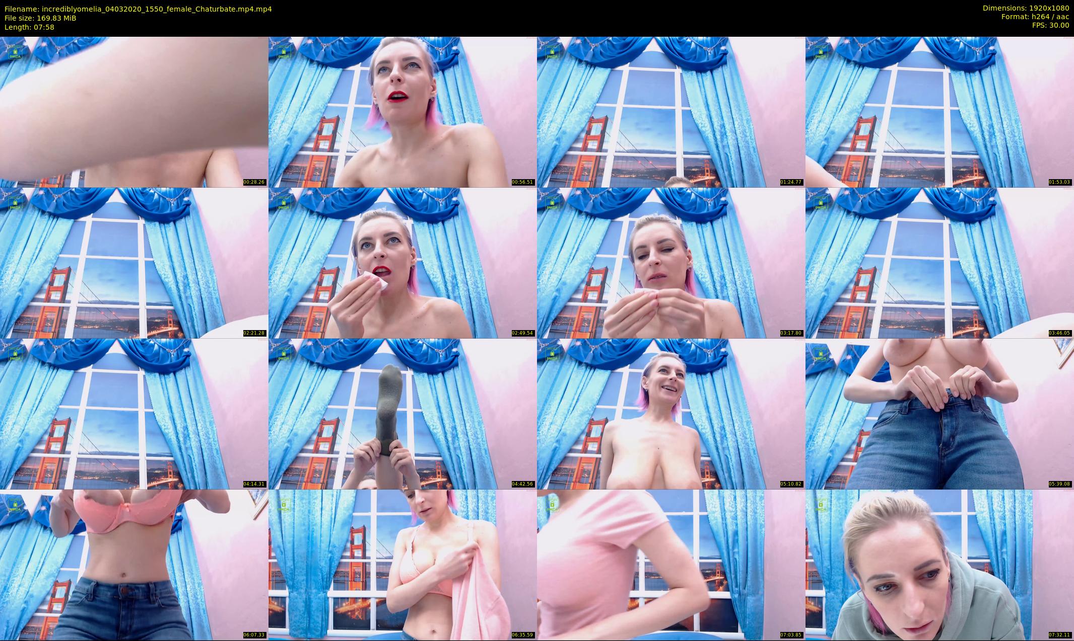 incrediblyomelia — 8 minute Chaturbate female cam show recording, 1080p, Mar 4, 2020