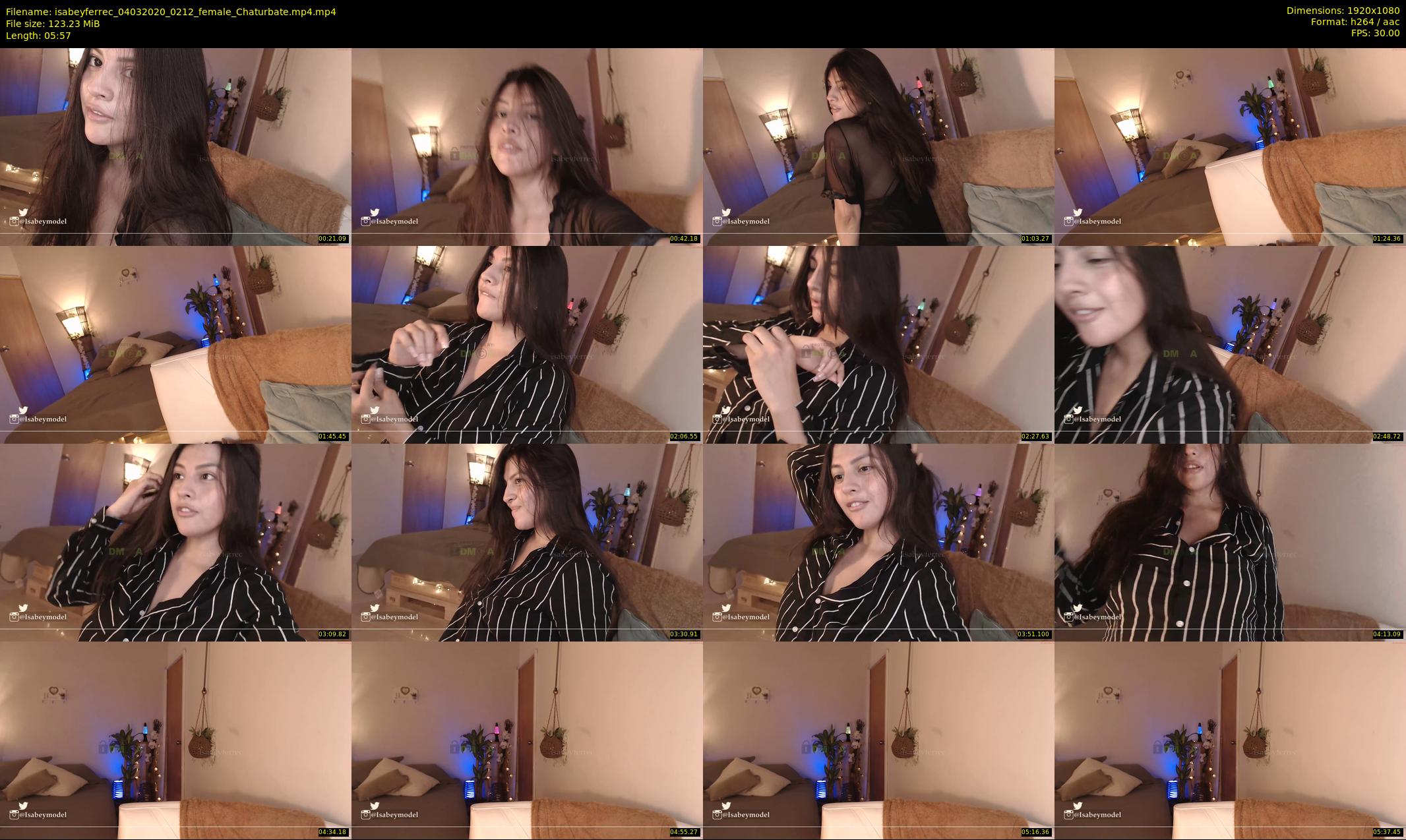 isabeyferrec — 6 minute Chaturbate female cam show recording, 1080p, Mar 4, 2020