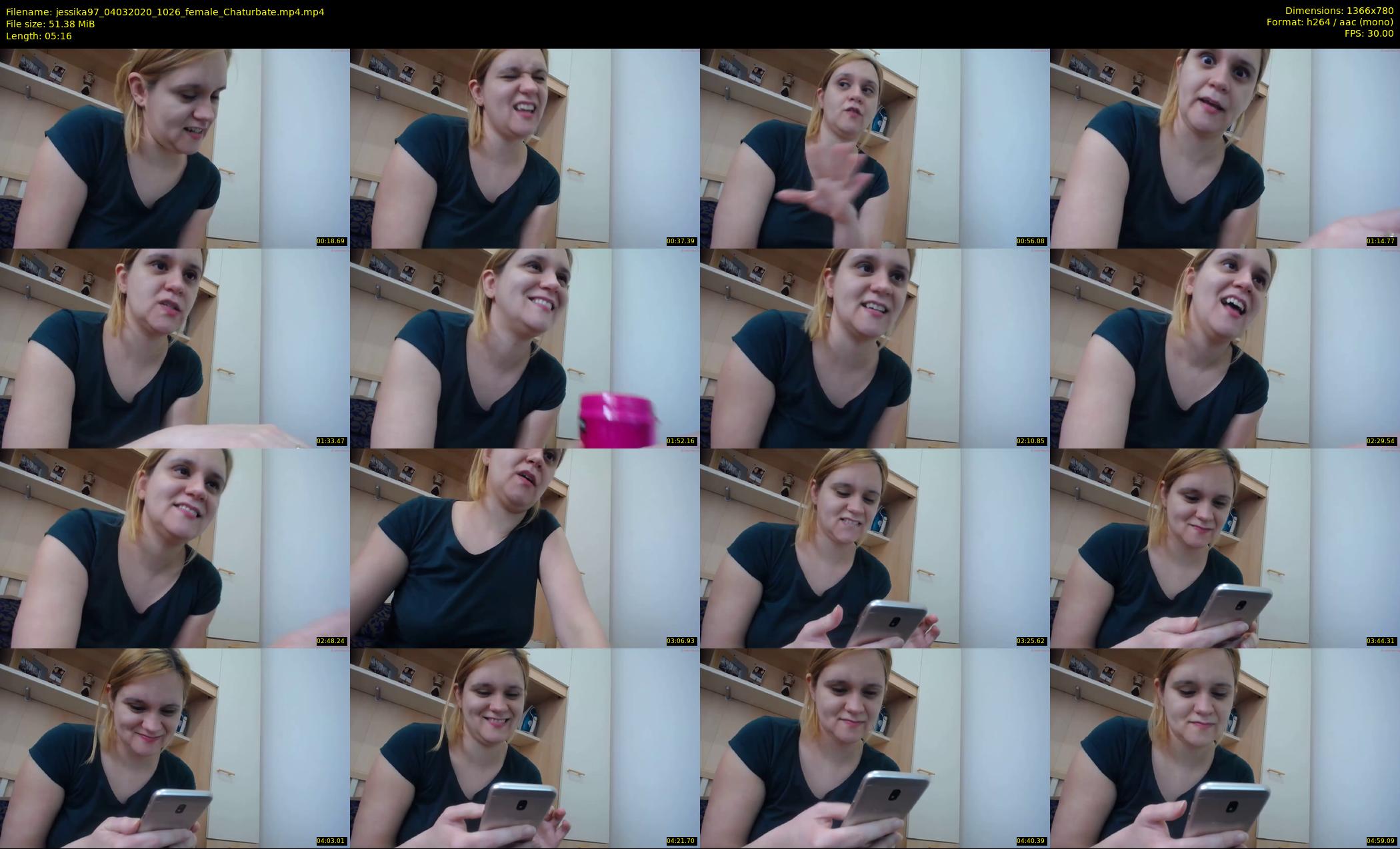 jessika97 — 6 minute Chaturbate female cam show recording, 720p, Mar 4, 2020