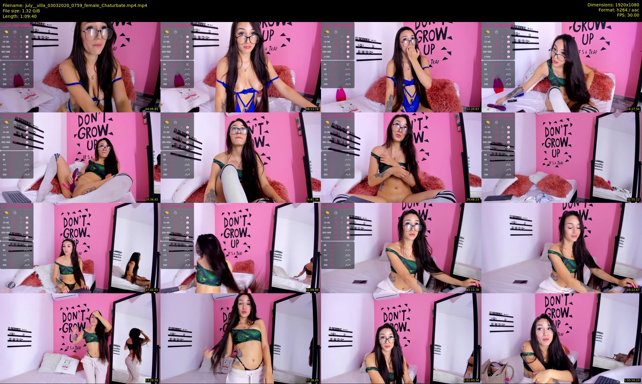 july__villa — 70 minute Chaturbate female cam show recording, 1080p, Mar 3, 2020